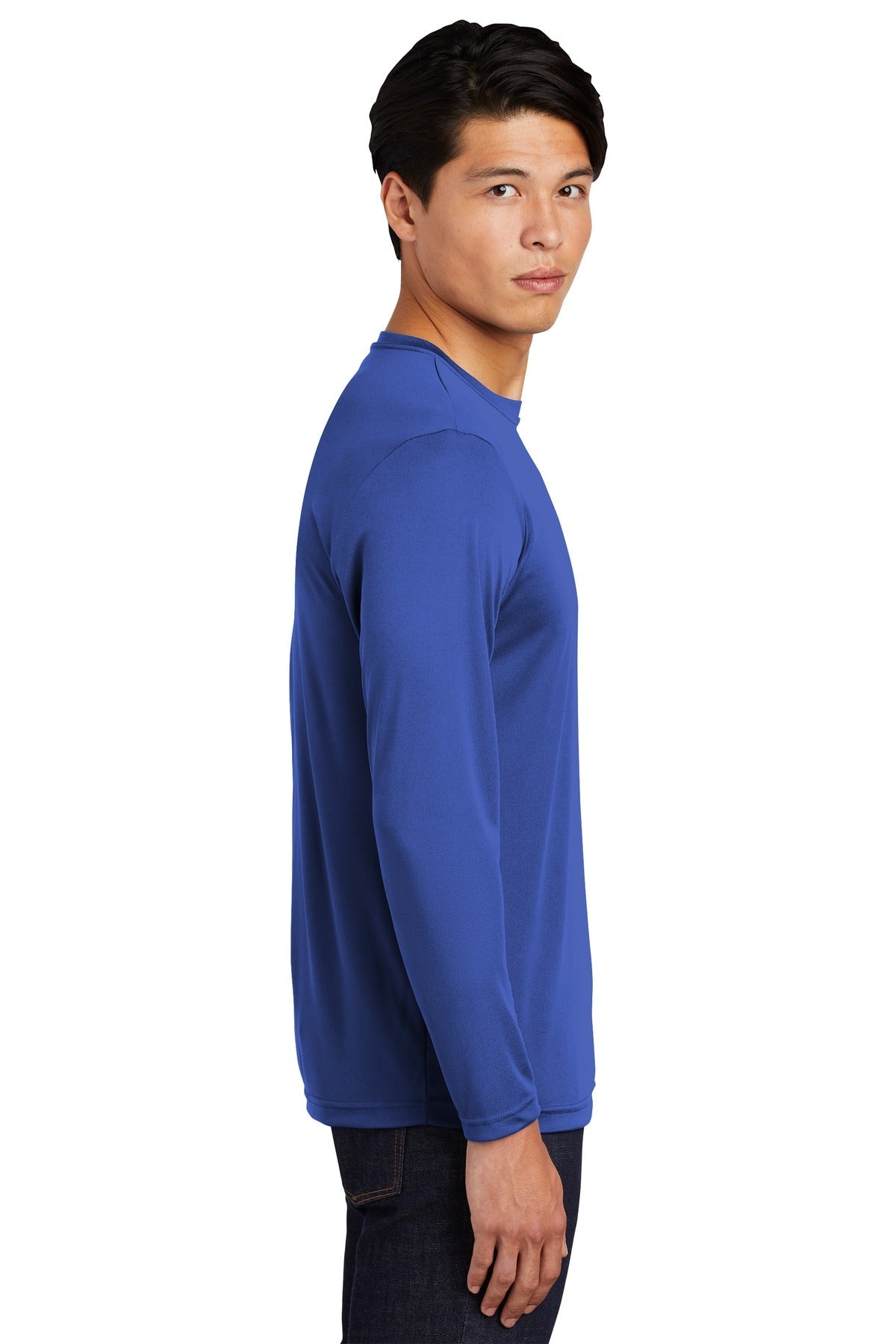 True Royal Sport-Tek Long Sleeve PosiCharge Competitor Tee. ST350LS