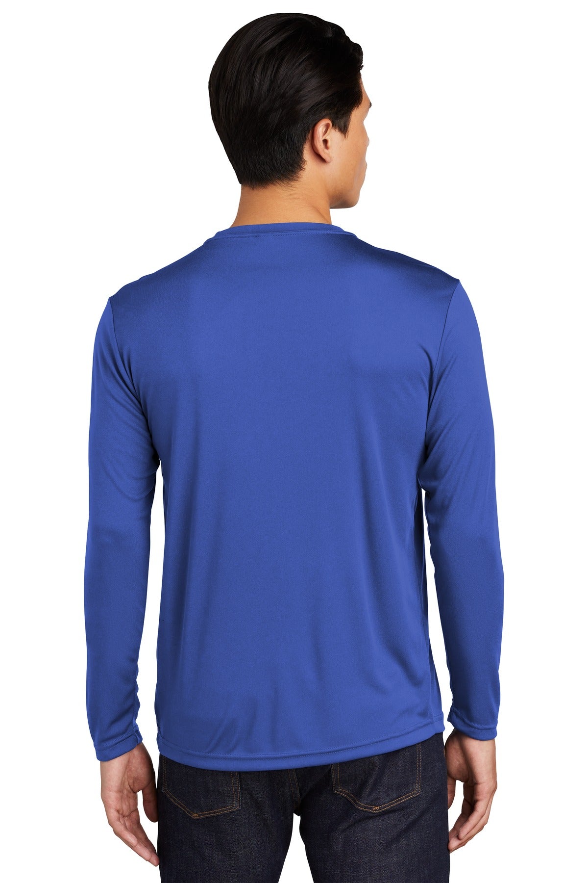 True Royal Sport-Tek Long Sleeve PosiCharge Competitor Tee. ST350LS