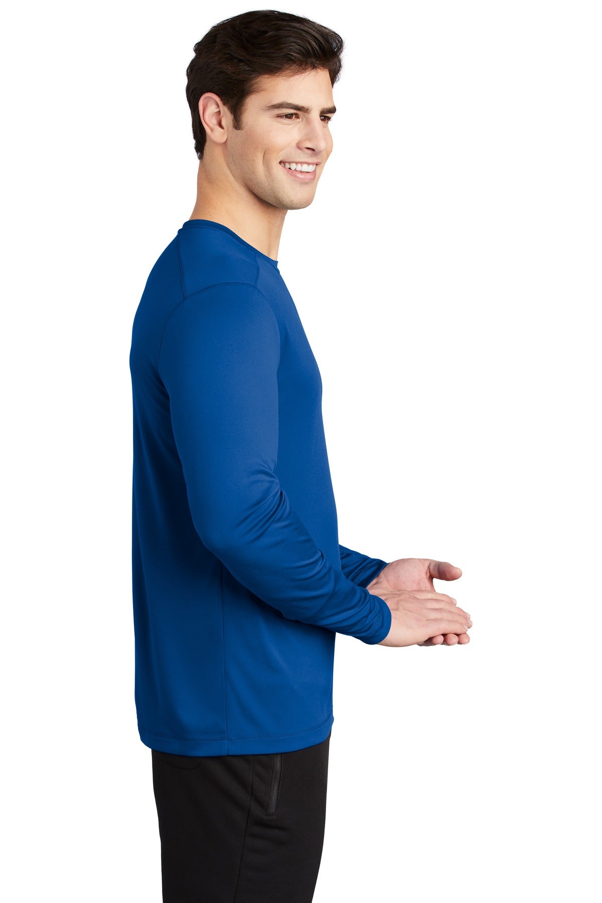 True Royal Sport-Tek Posi-UV Pro Long Sleeve Tee. ST420LS