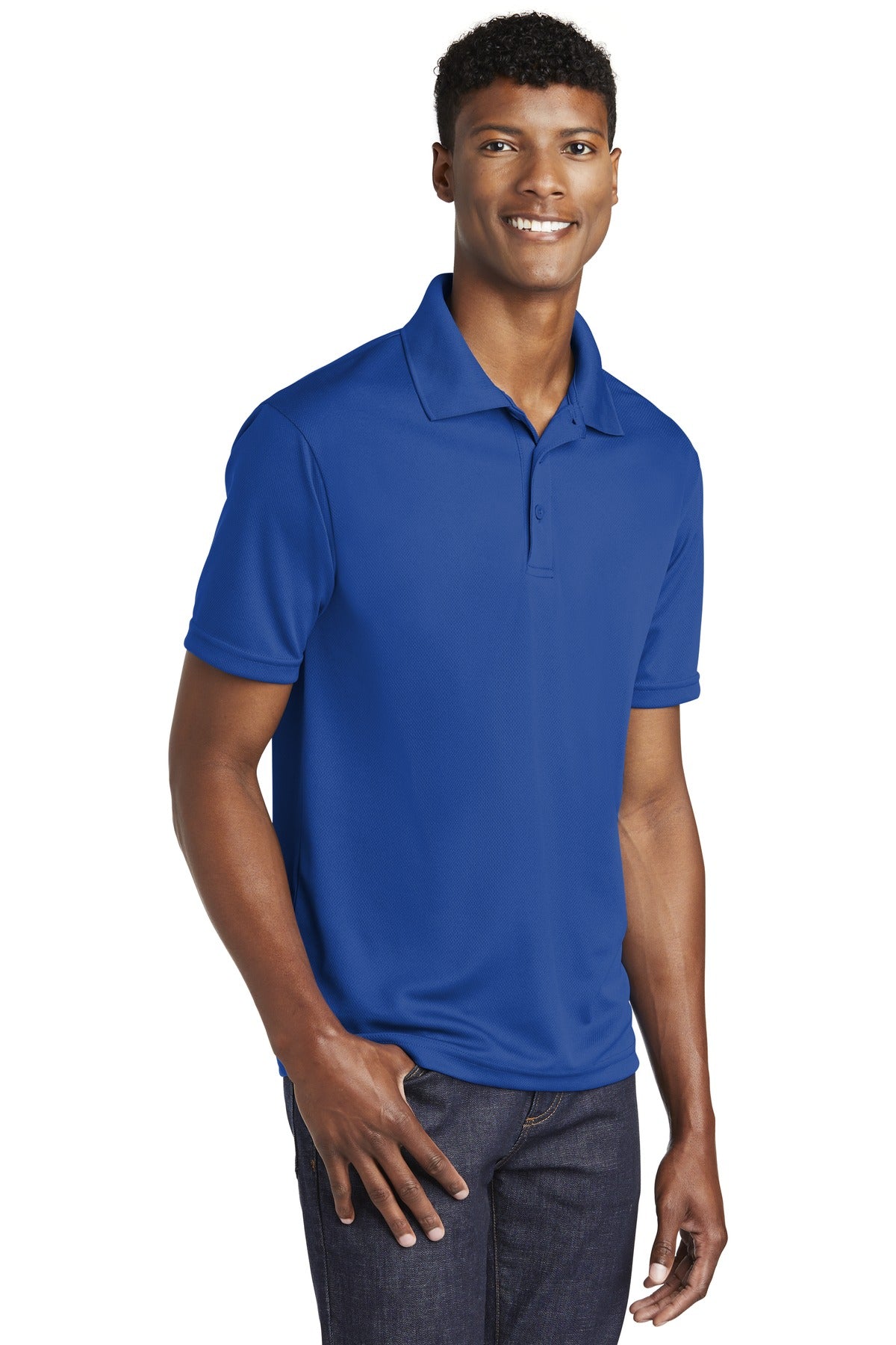 True Royal Sport-Tek PosiCharge RacerMesh Polo. ST640