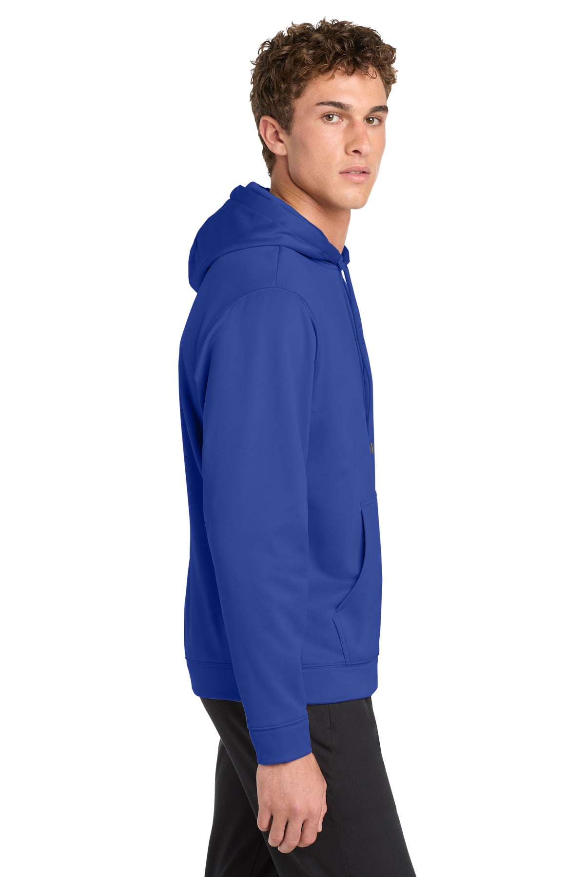 True Royal Sport-Tek Sport-Wick Fleece Hooded Pullover. F244