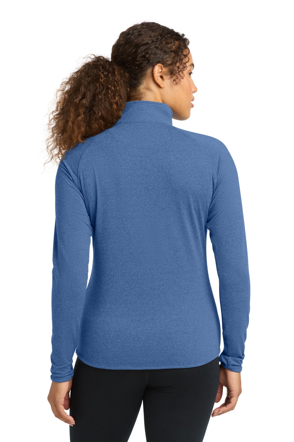 True Ryl Hthr Sport-Tek Women's Sport-Wick Stretch 1/4-Zip Pullover. LST850