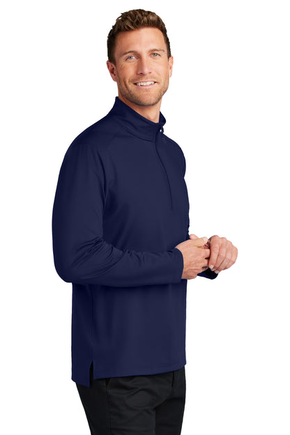 TrueNavy Port Authority C-FREE Double Knit 1/4-Zip K880