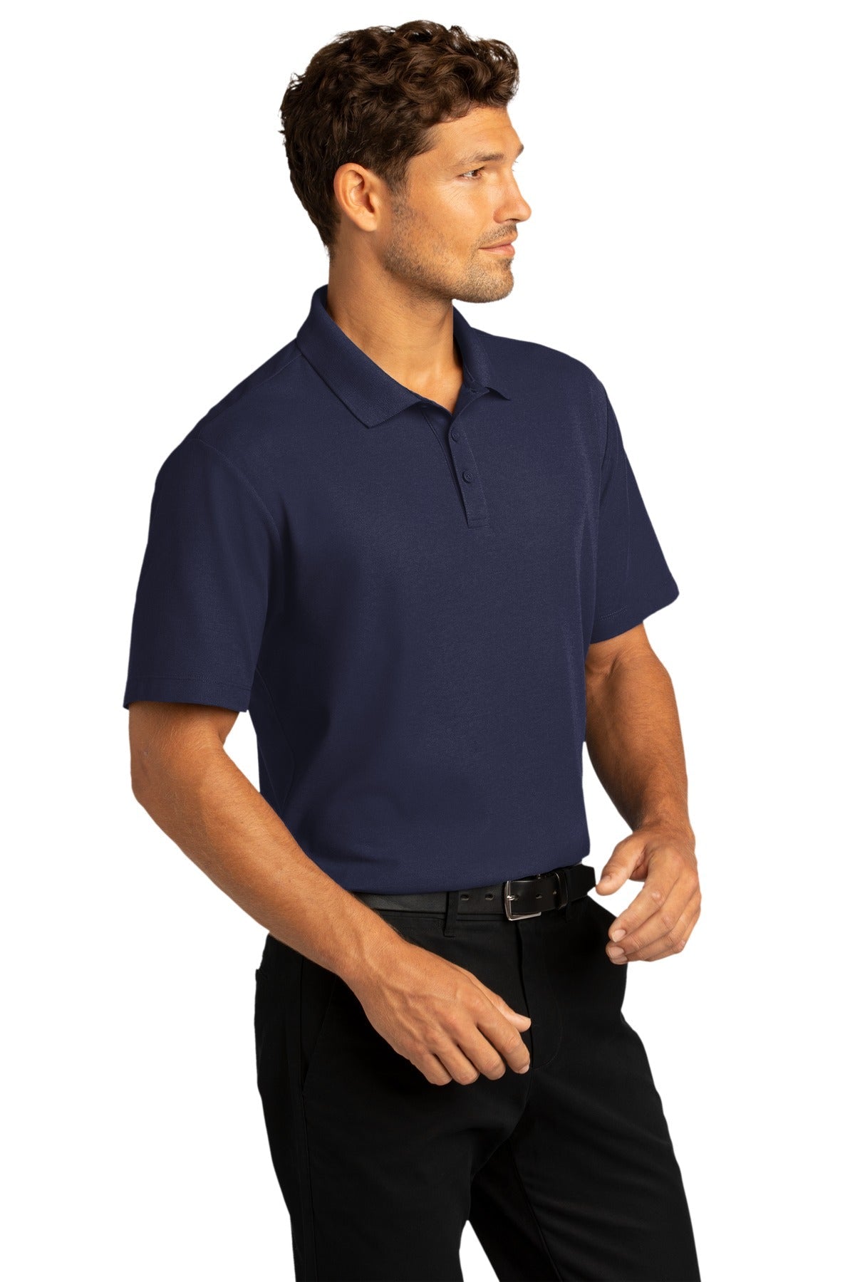TrueNavy Port Authority SuperPro React Polo. K810