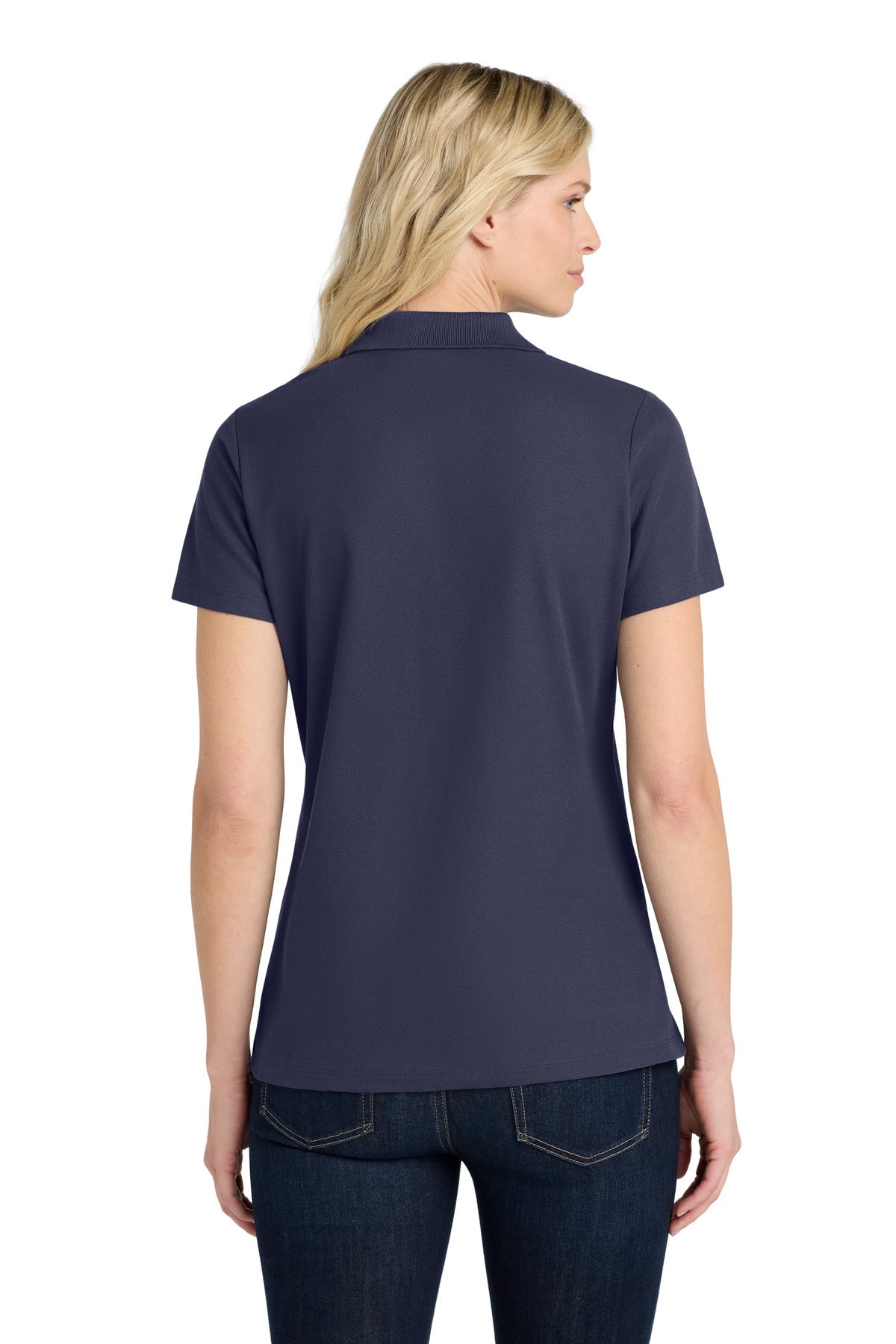 TrueNavy Port Authority Women's SuperPro React Polo. LK810