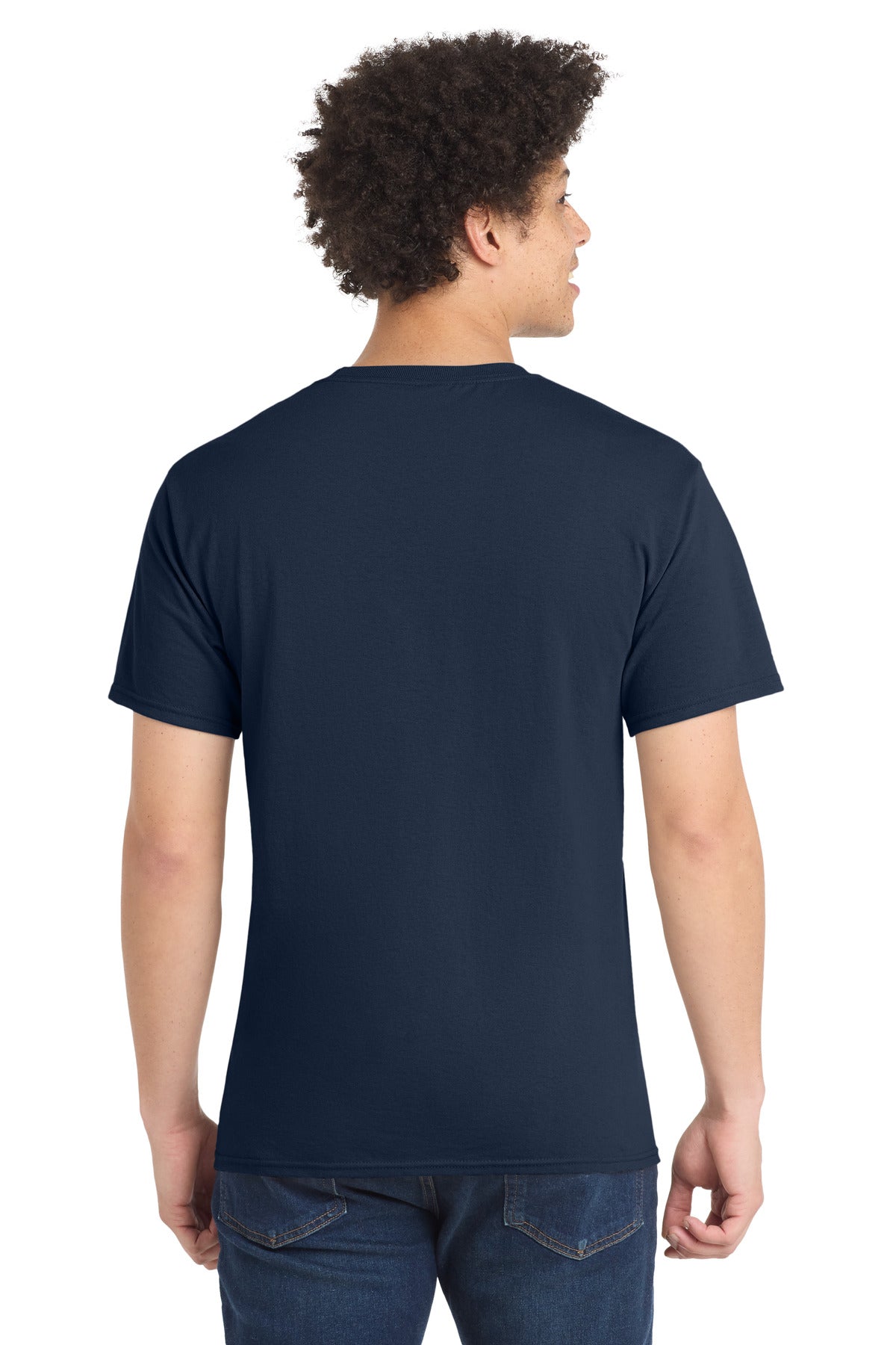 TrueNavy Port & Co Core Blend Tee. PC55