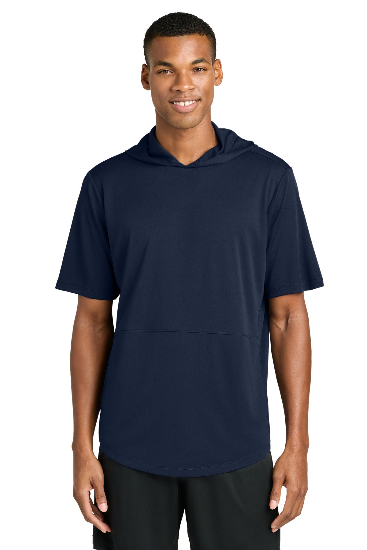 TrueNavy Sport-Tek Club Short Sleeve Hoodie ST445