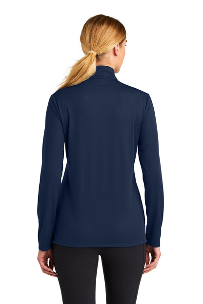 TrueNavy Sport-Tek Women's Micropique Sport-Wick 1/4-Zip LST672