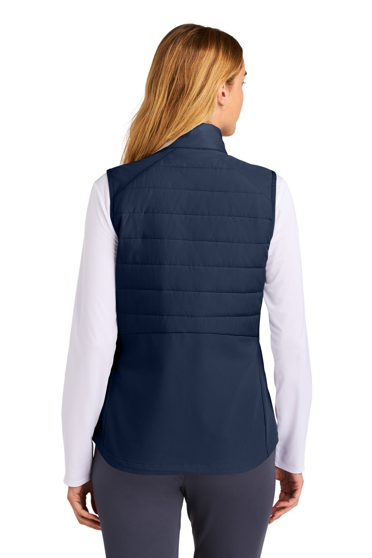 TrueNavy Sport-Tek Women's Teknical Hybrid Vest LST941