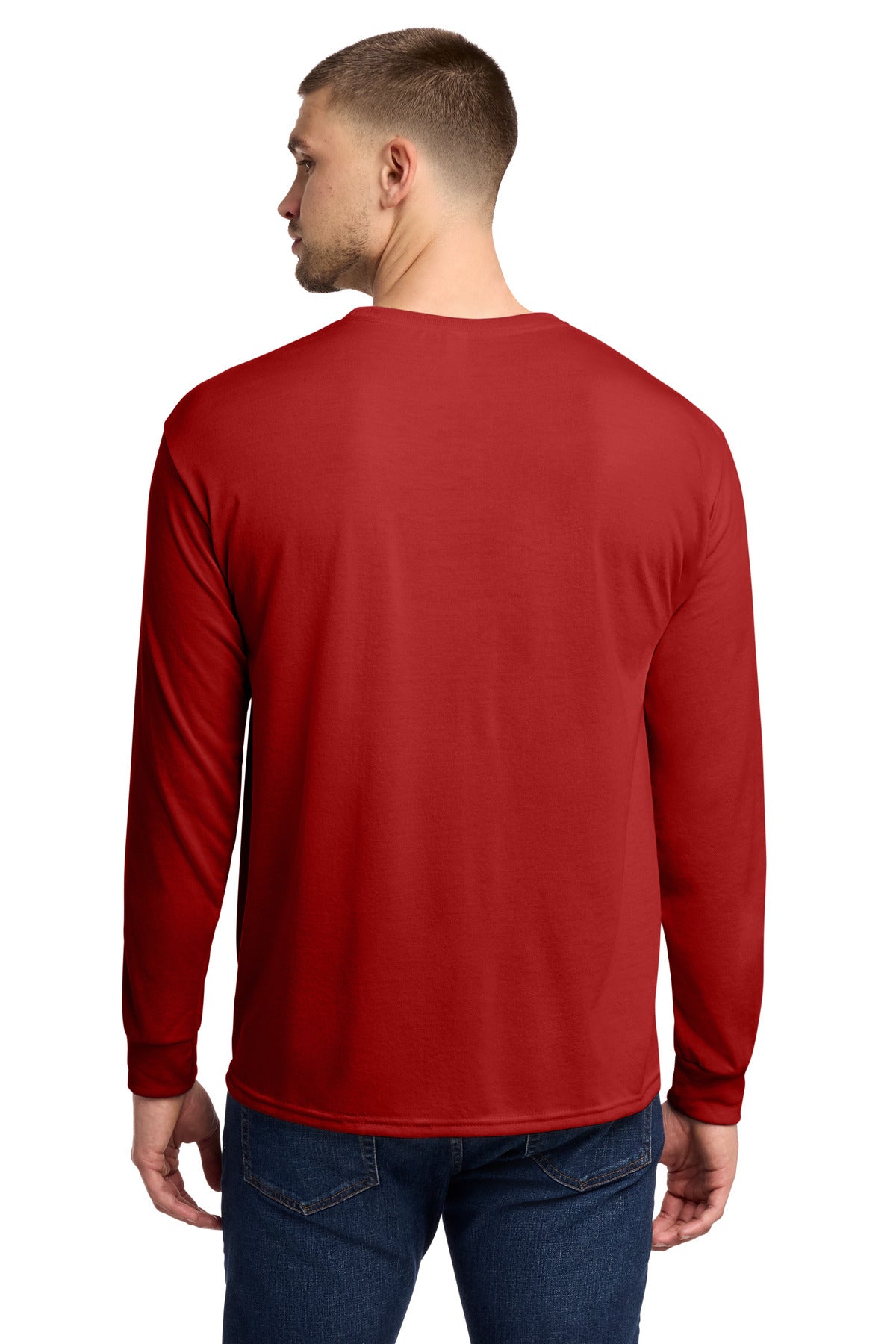 TrueRed Jerzees Dri-Power 100% Polyester Long Sleeve T-Shirt 21LS