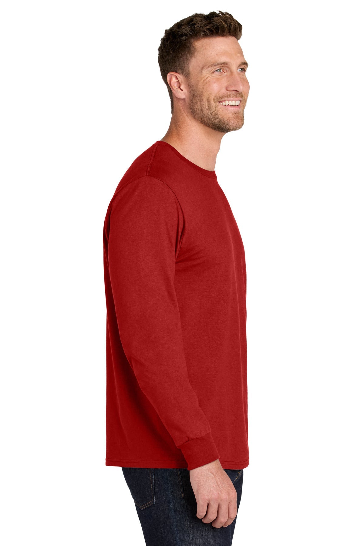 TrueRed Jerzees Ultimate Unisex Ring Spun Long Sleeve T-Shirt IC46L