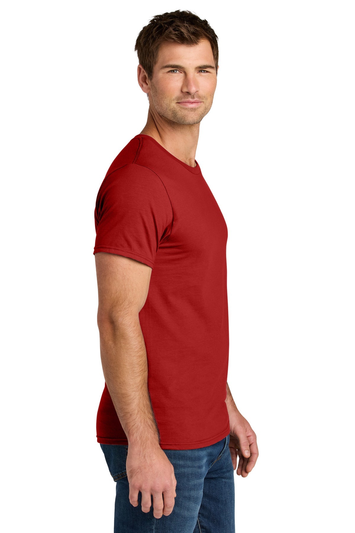 TrueRed Jerzees Ultimate Unisex Ring Spun T-Shirt IC46M