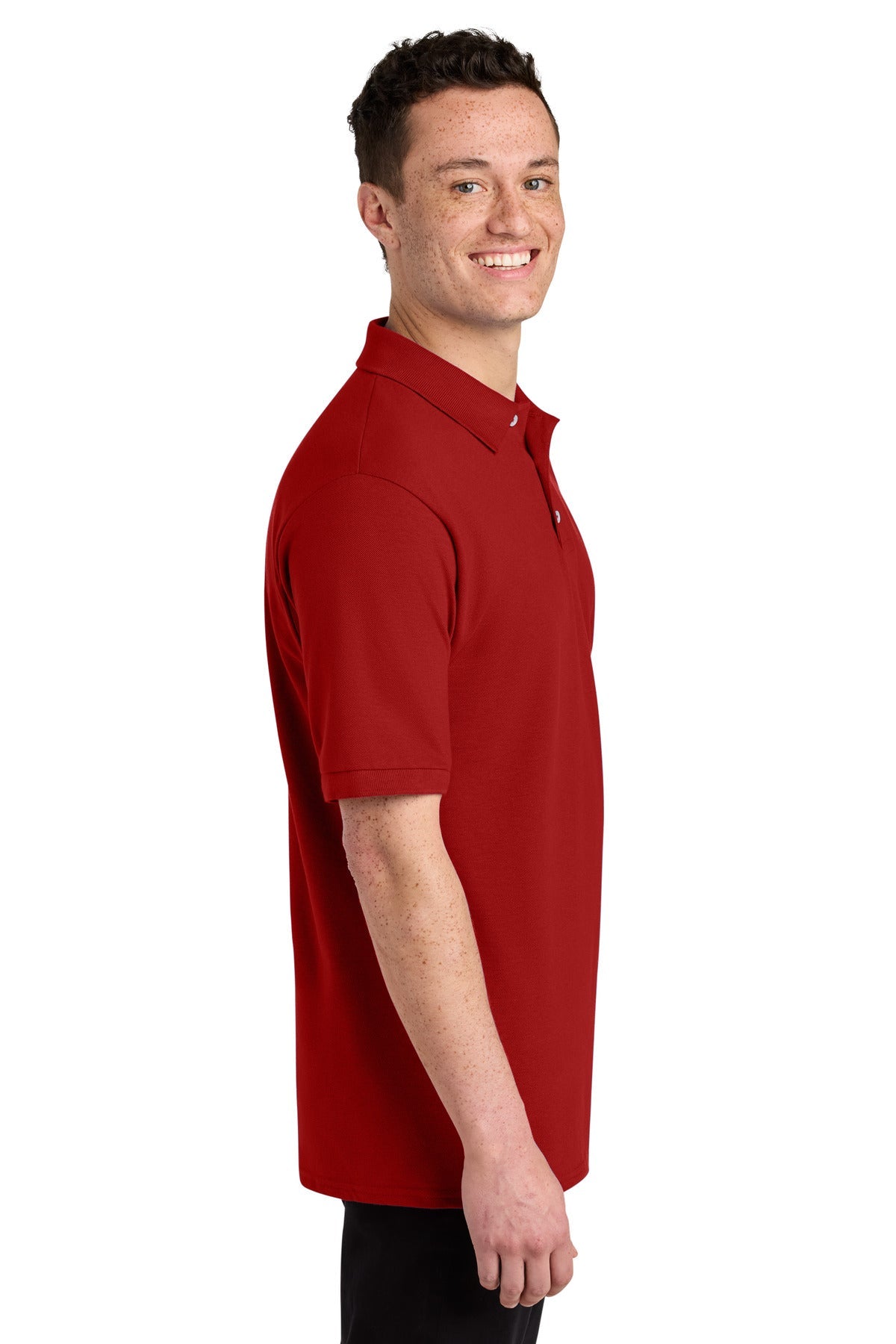 TrueRed Jerzees Unisex Premium Ring Spun Cotton Pique Sport Shirt 443M