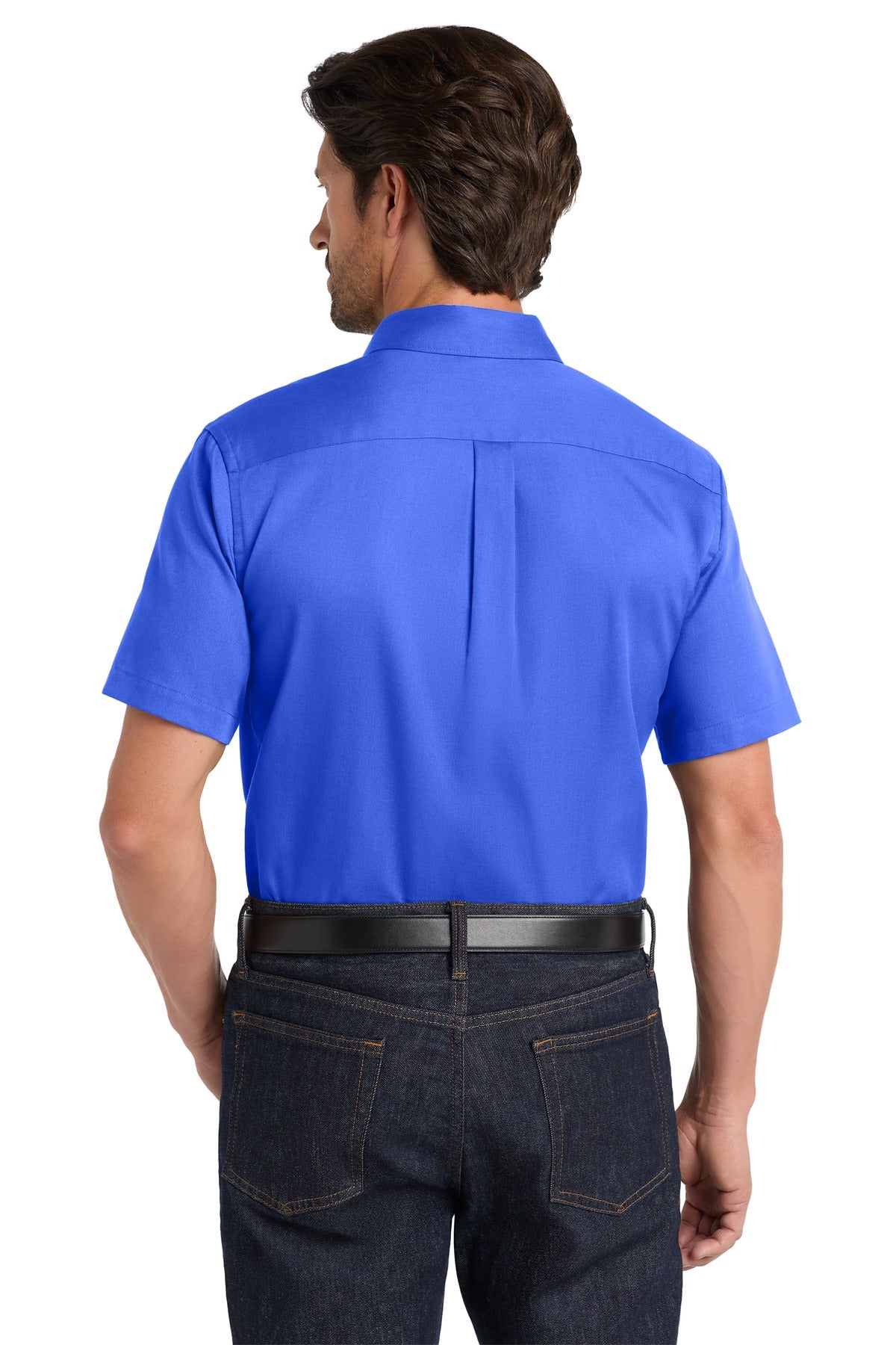 TrueRoyal Port Authority Short Sleeve SuperPro React Twill Shirt. W809
