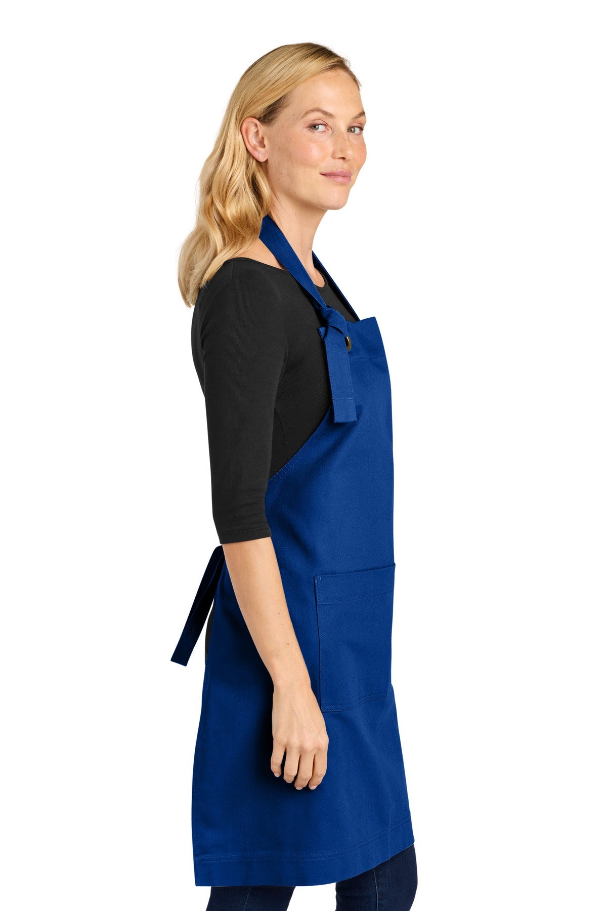 TrueRoyal Port Authority Signature Heavy Twill Bib Apron A900