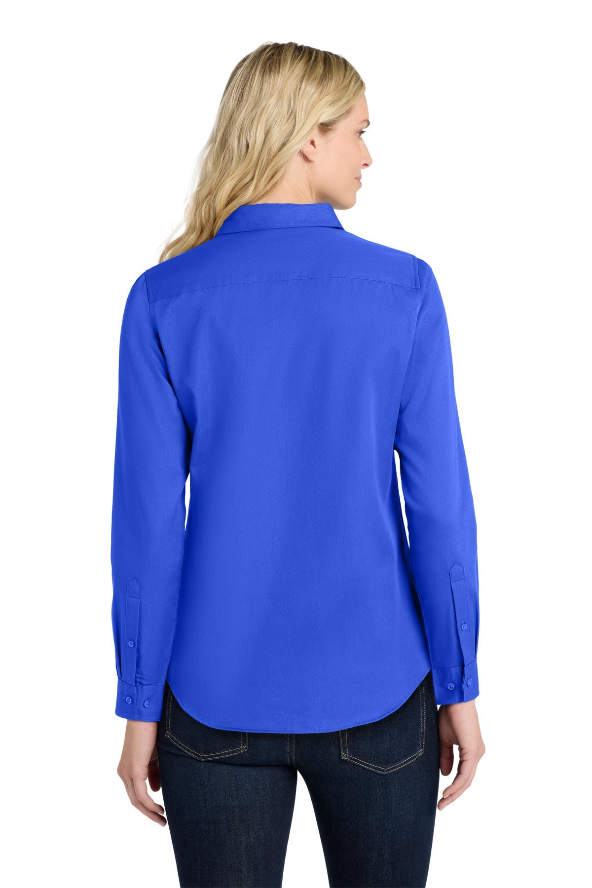 TrueRoyal Port Authority Women's Long Sleeve SuperPro React Twill Shirt. LW808