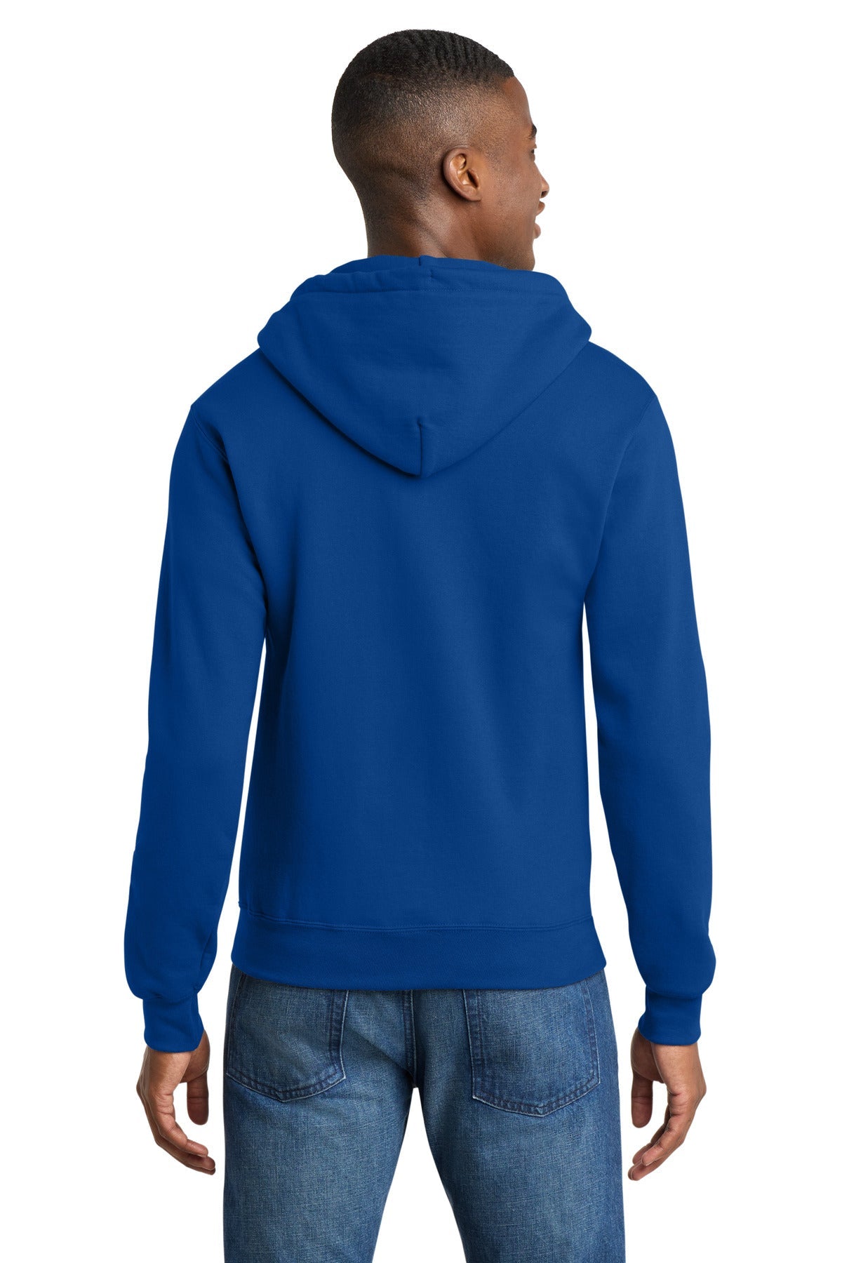 TrueRoyal Port & Co Core Fleece Full-Zip Hooded Sweatshirt. PC78ZH