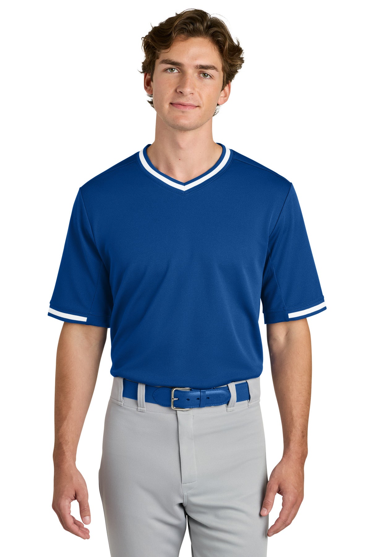 TrueRoyal Sport-Tek Tough Mesh V-Neck Baseball Jersey ST221