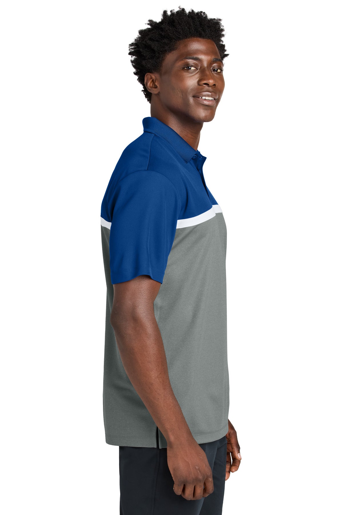 TRy/GCcH/W Sport-Tek UV Micropique Colorblock Polo ST741