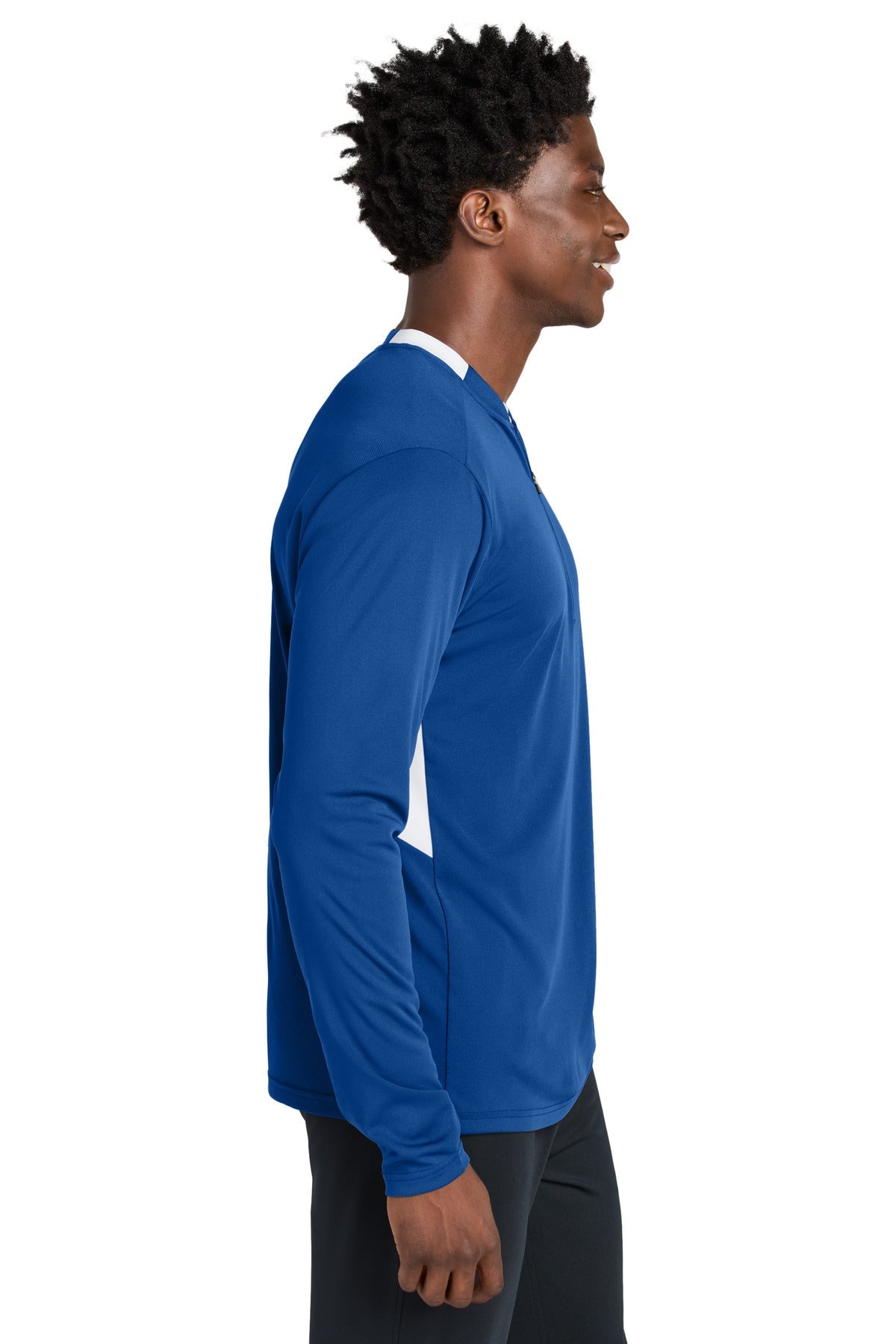 TRy/White Sport-Tek Club 1/4-Zip Pullover ST443