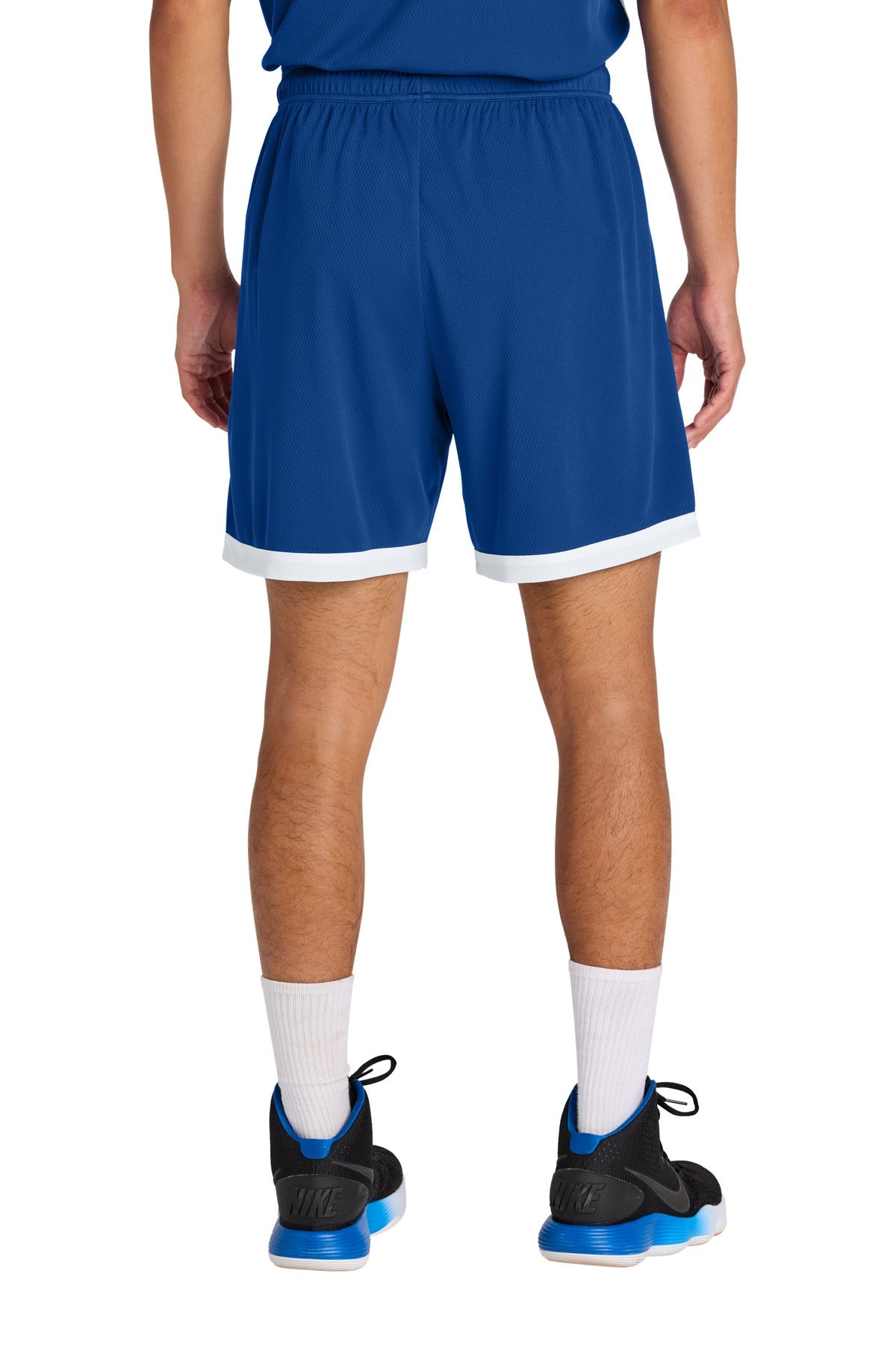 TRy/White Sport-Tek Rival Basketball 7"Short ST901