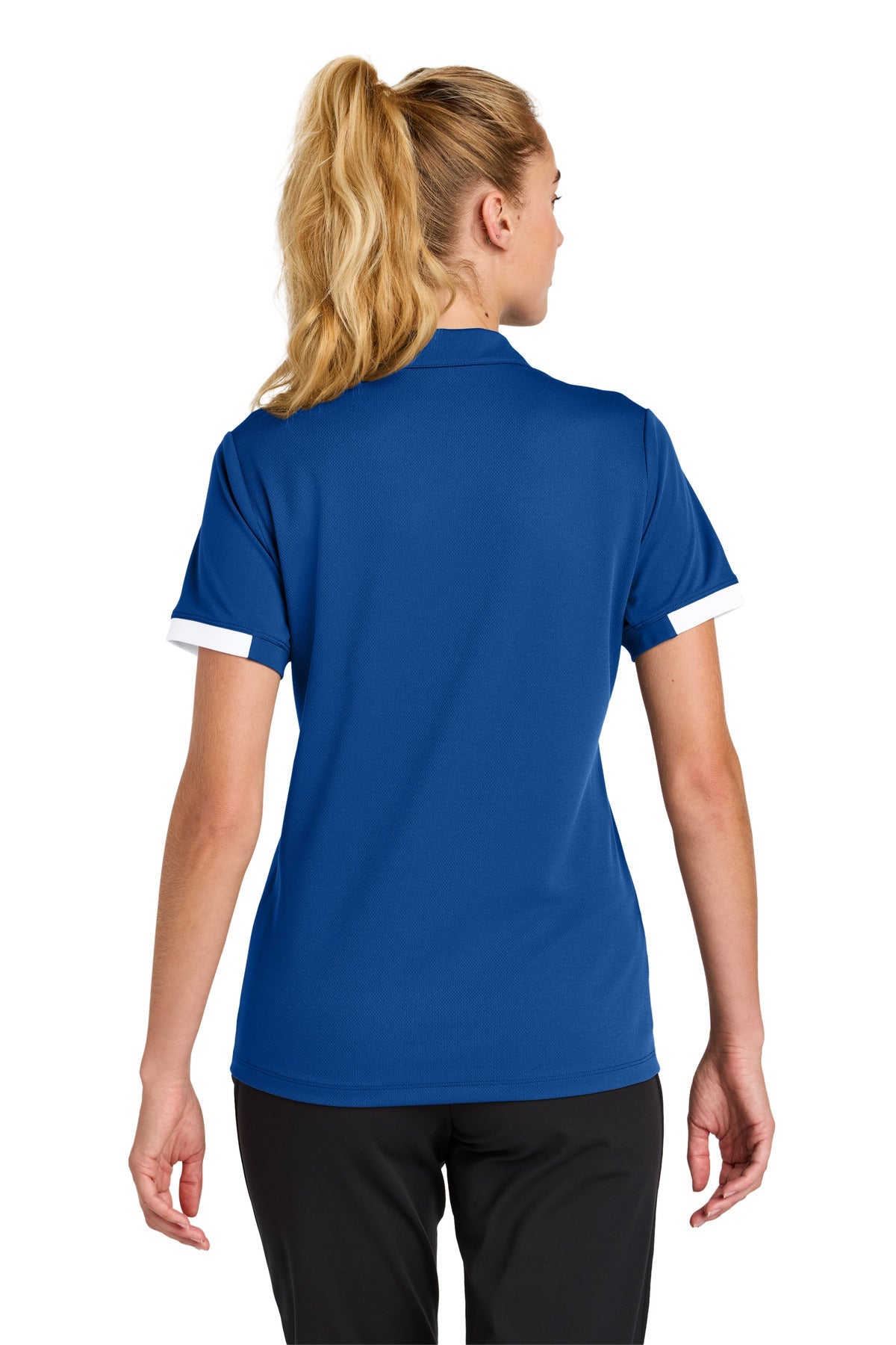 TRy/White Sport-Tek Women's Club Colorblock Polo LST444