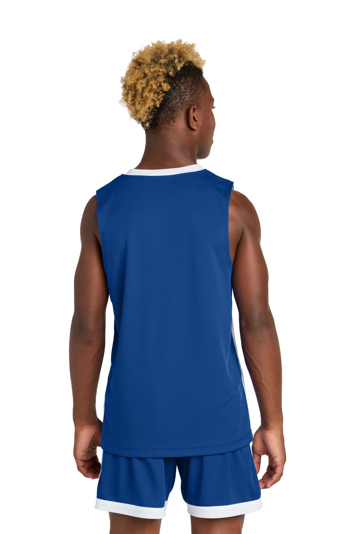 TRy/White Sport-Tek Youth Rival Basketball Rev Jersey YST900