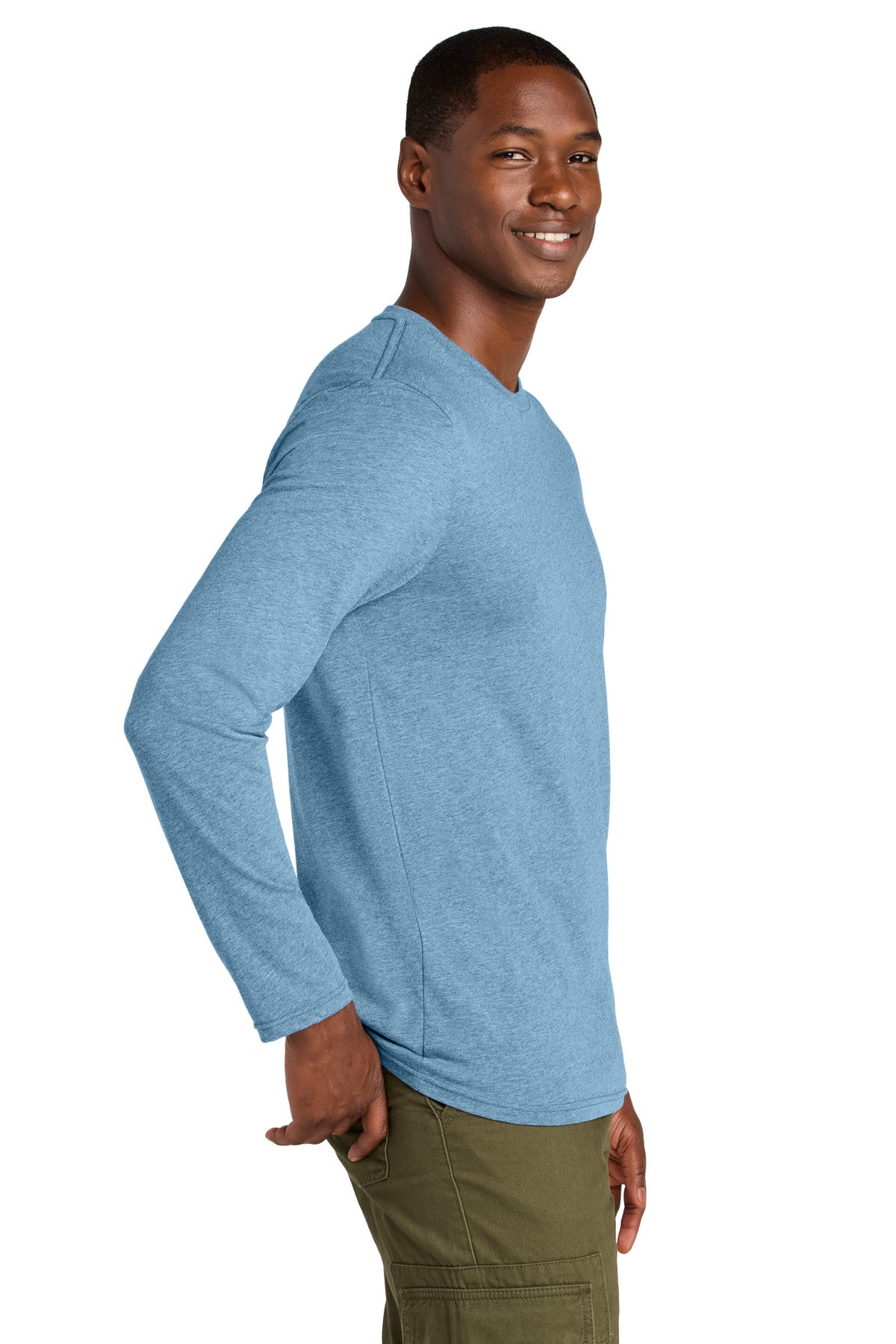 TundraBlHt District Perfect Weight CVC Long Sleeve Tee DT185