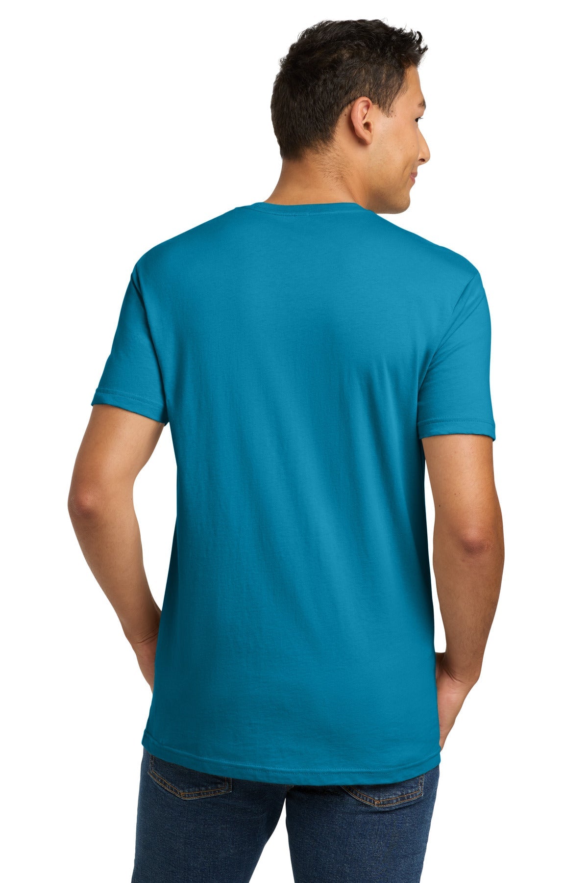 Turquoise Next Level Apparel Adult Cotton Tee. NL3600