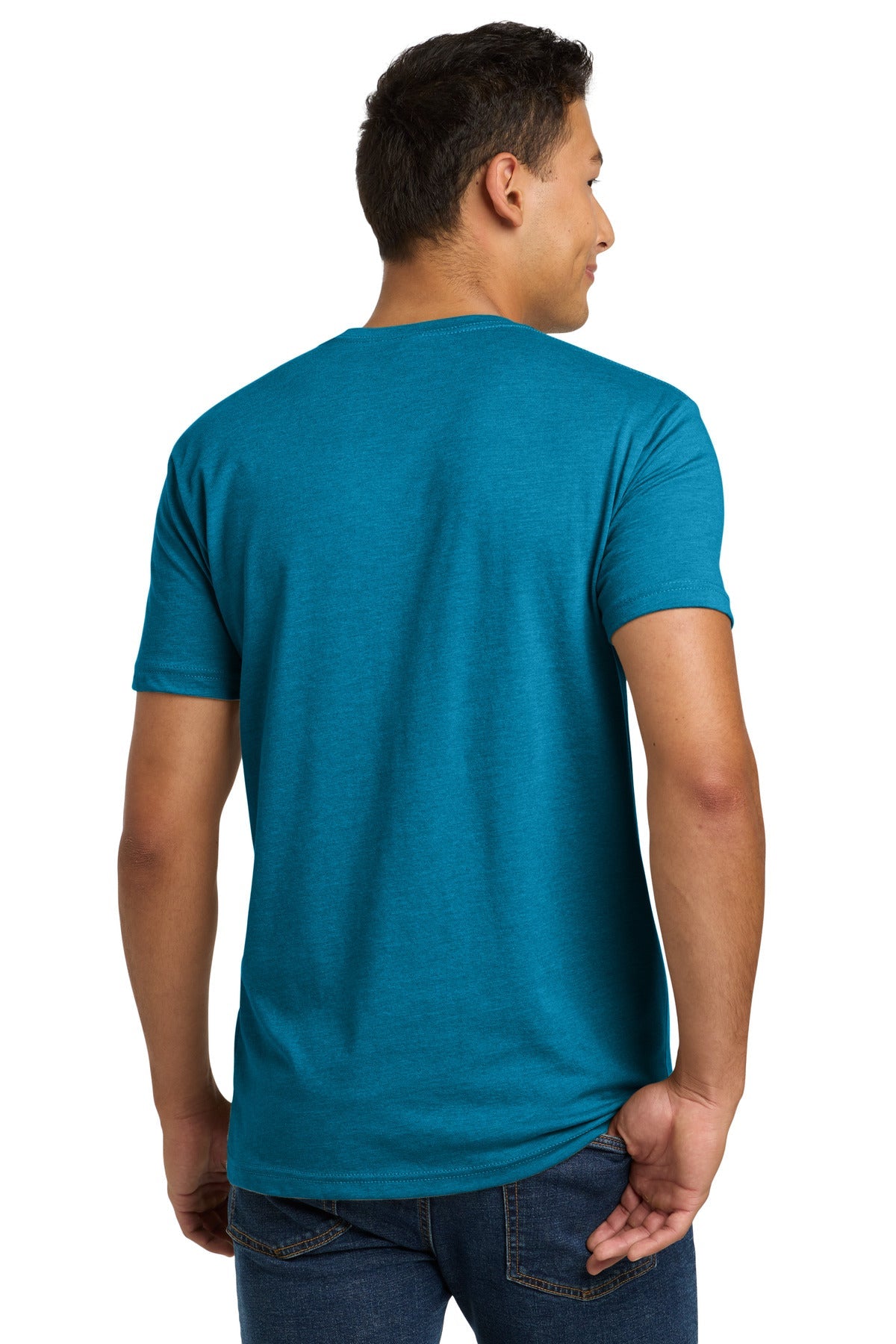 Turquoise Next Level Apparel Adult CVC Tee. NL6210