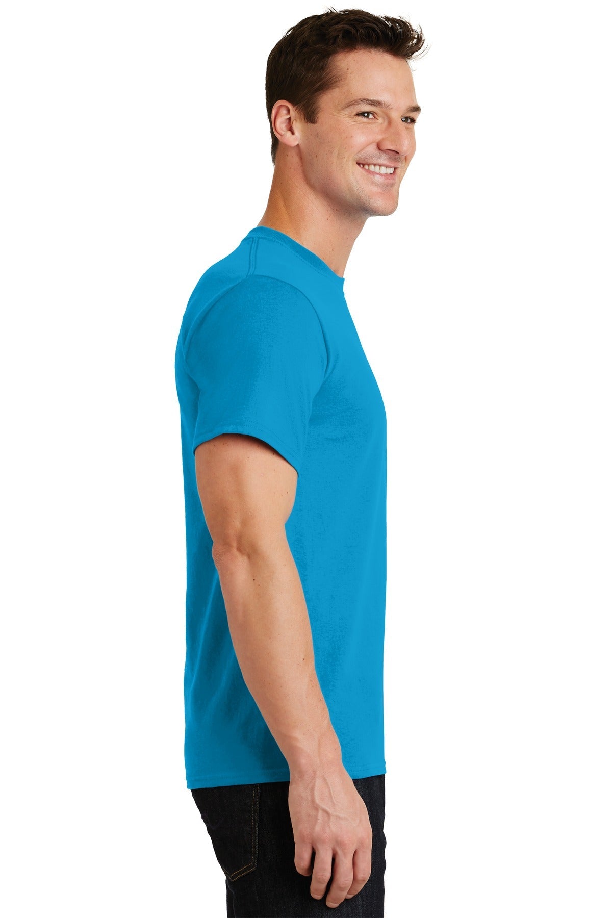 Turquoise Port & Co Essential Tee. PC61