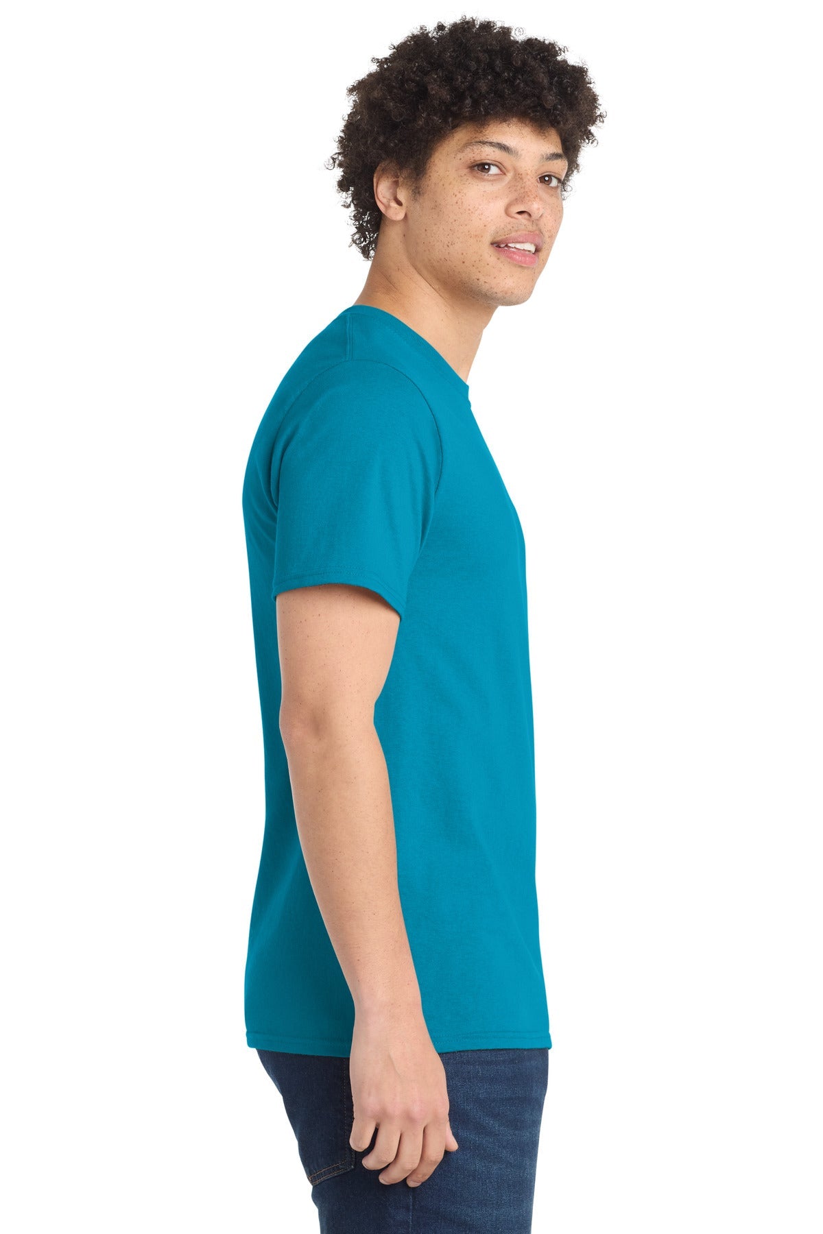 Turquoise Port & Co Tall Essential Tee. PC61T