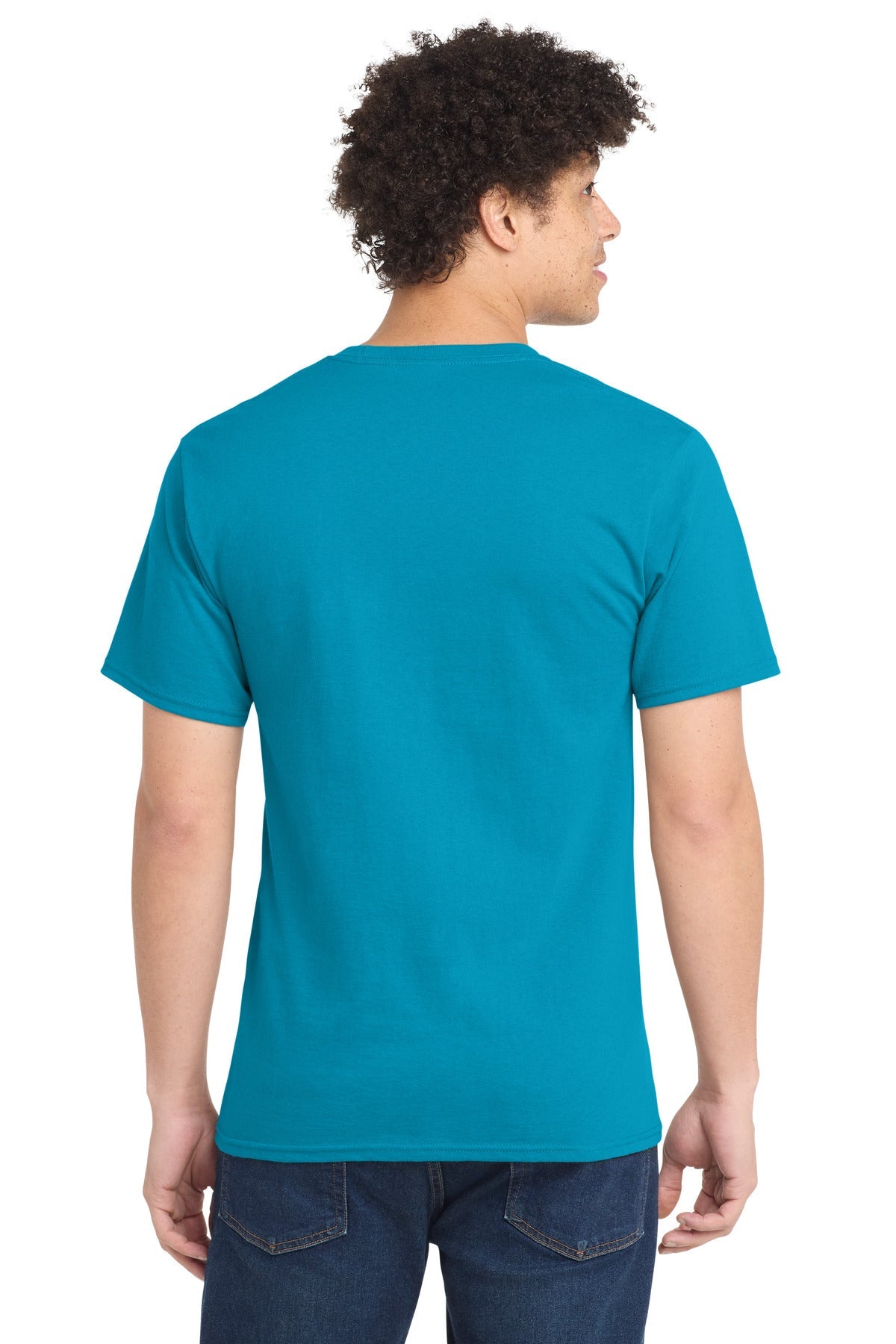 Turquoise Port & Co Tall Essential Tee. PC61T
