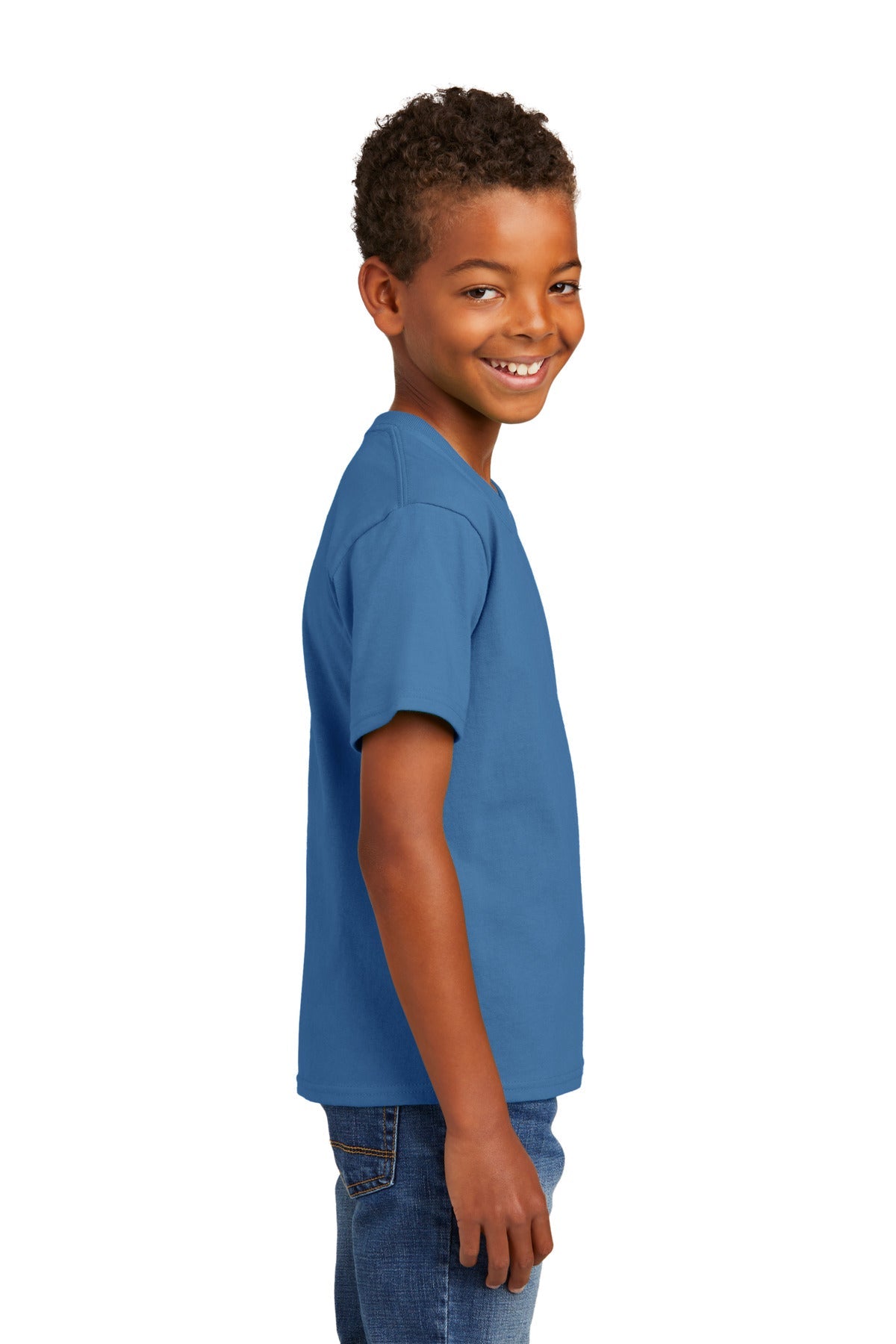Ultramarine Port & Co Youth Essential Tee. PC61Y