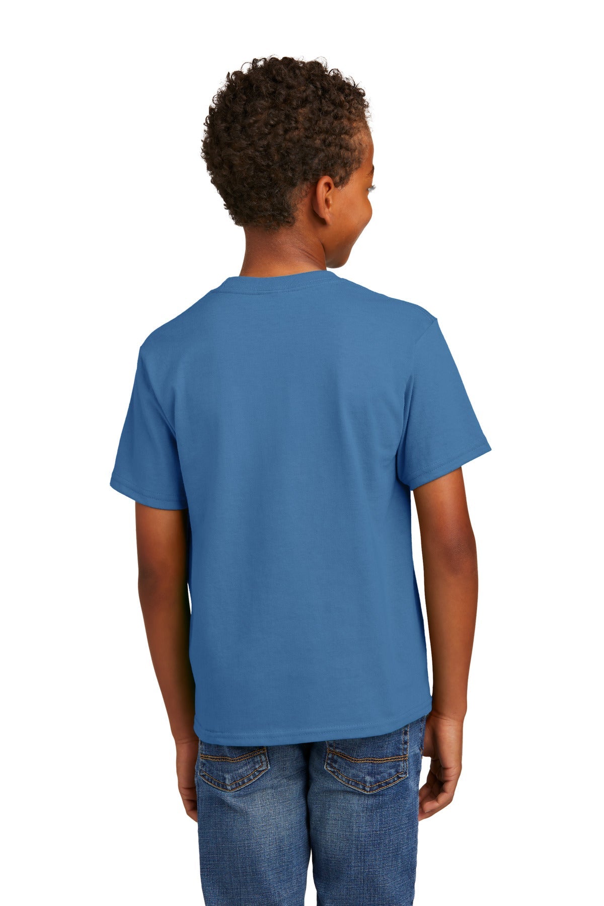 Ultramarine Port & Co Youth Essential Tee. PC61Y