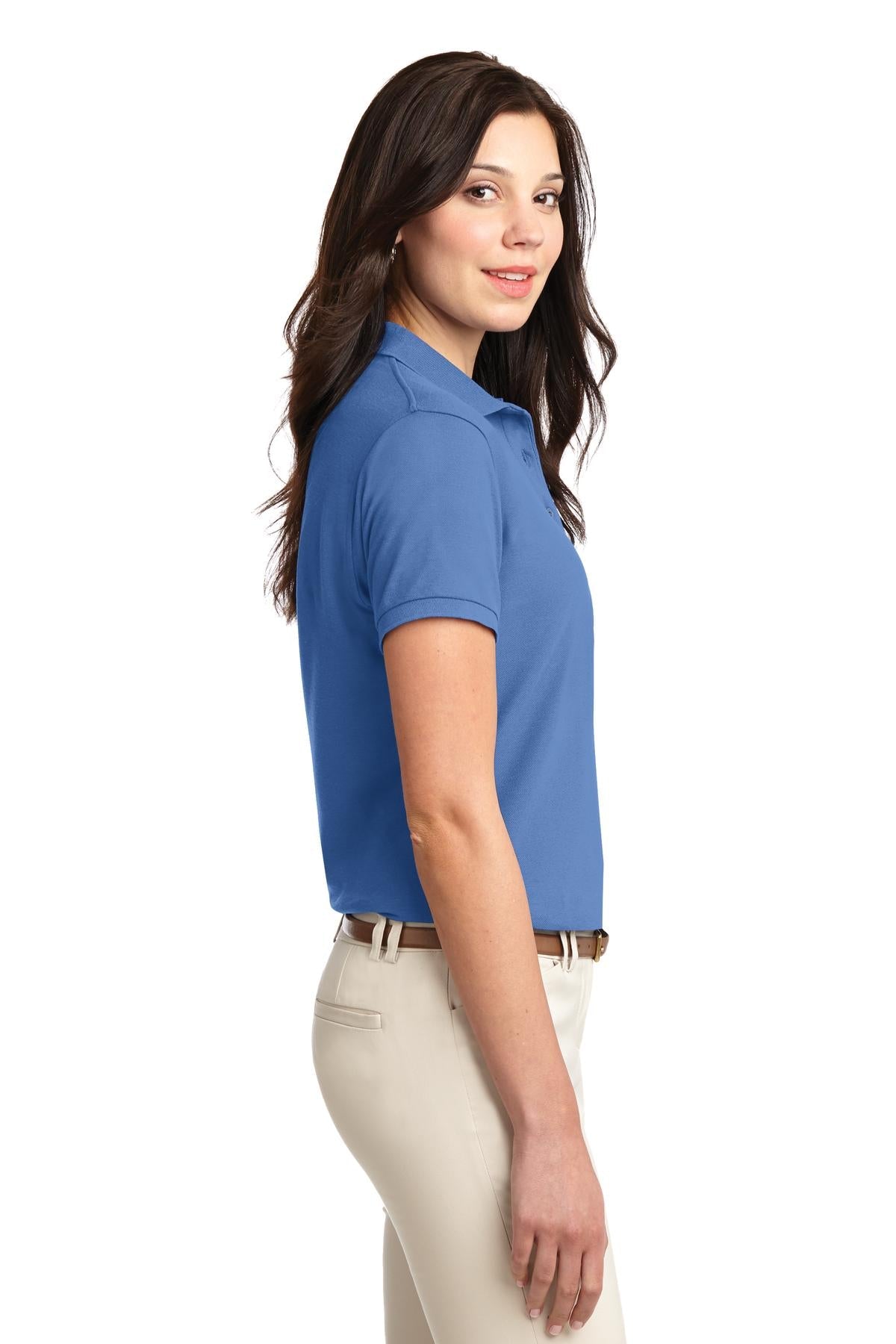 Ultramarn Blue Port Authority Women's Silk Touch Polo. L500