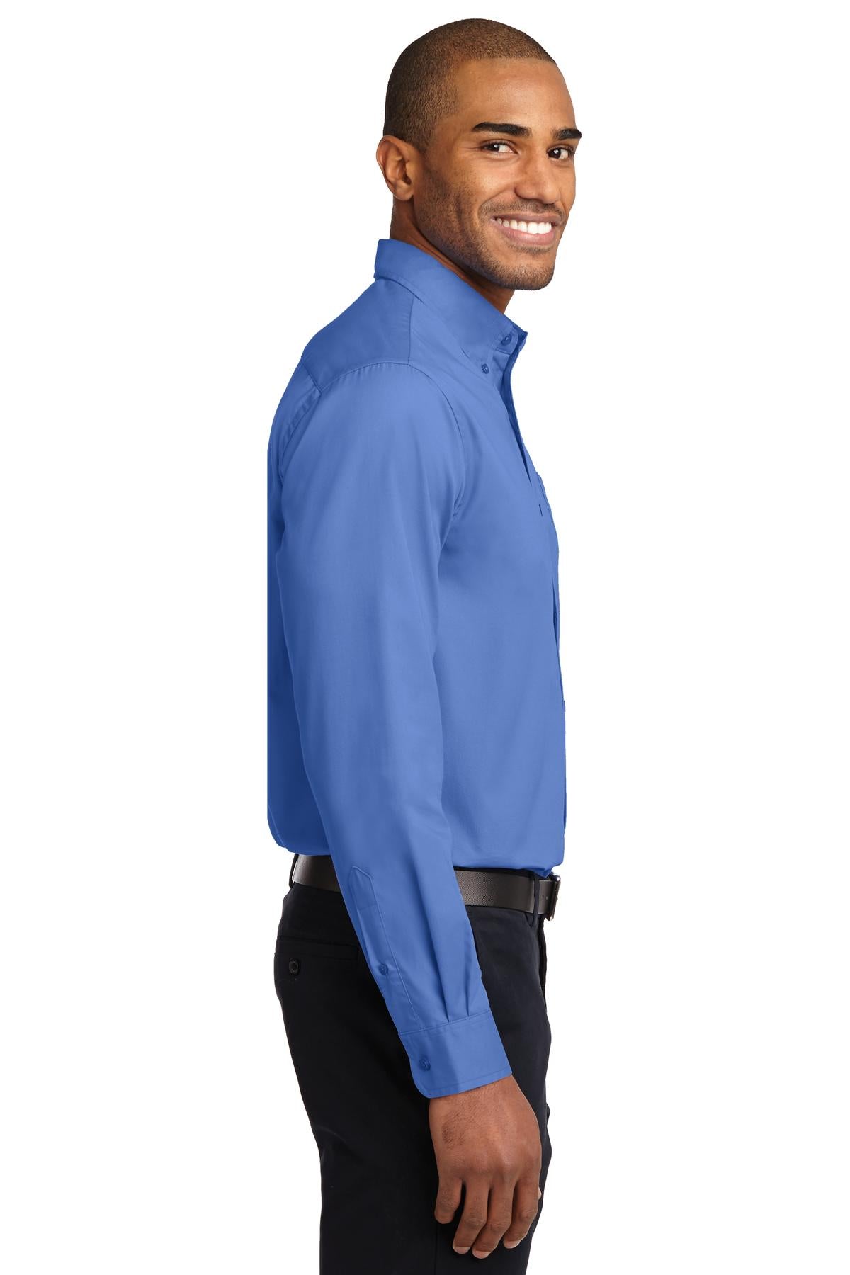 Ultramarne Blu Port Authority Long Sleeve Easy Care Shirt S608