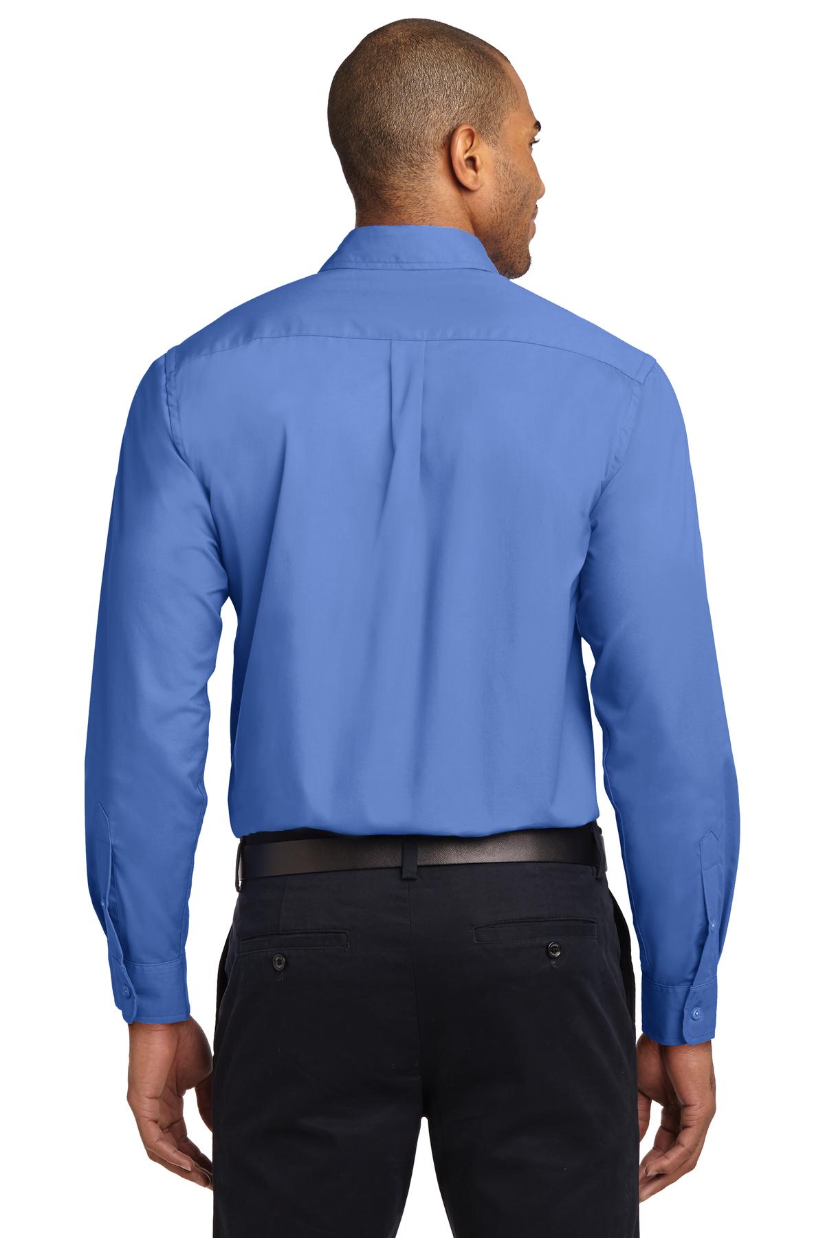 Ultramarne Blu Port Authority Long Sleeve Easy Care Shirt S608