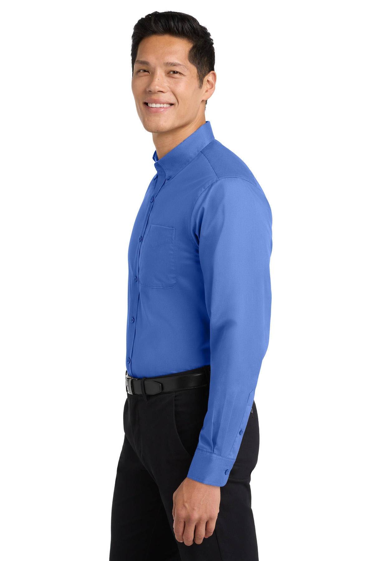 Ultramarne Blu Port Authority Long Sleeve Easy Care Shirt S608
