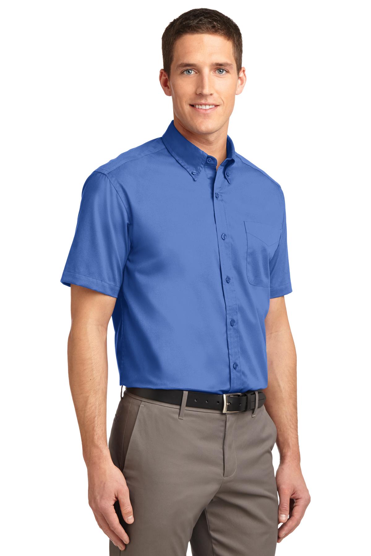 Ultramarne Blu Port Authority Short Sleeve Easy Care Shirt. S508
