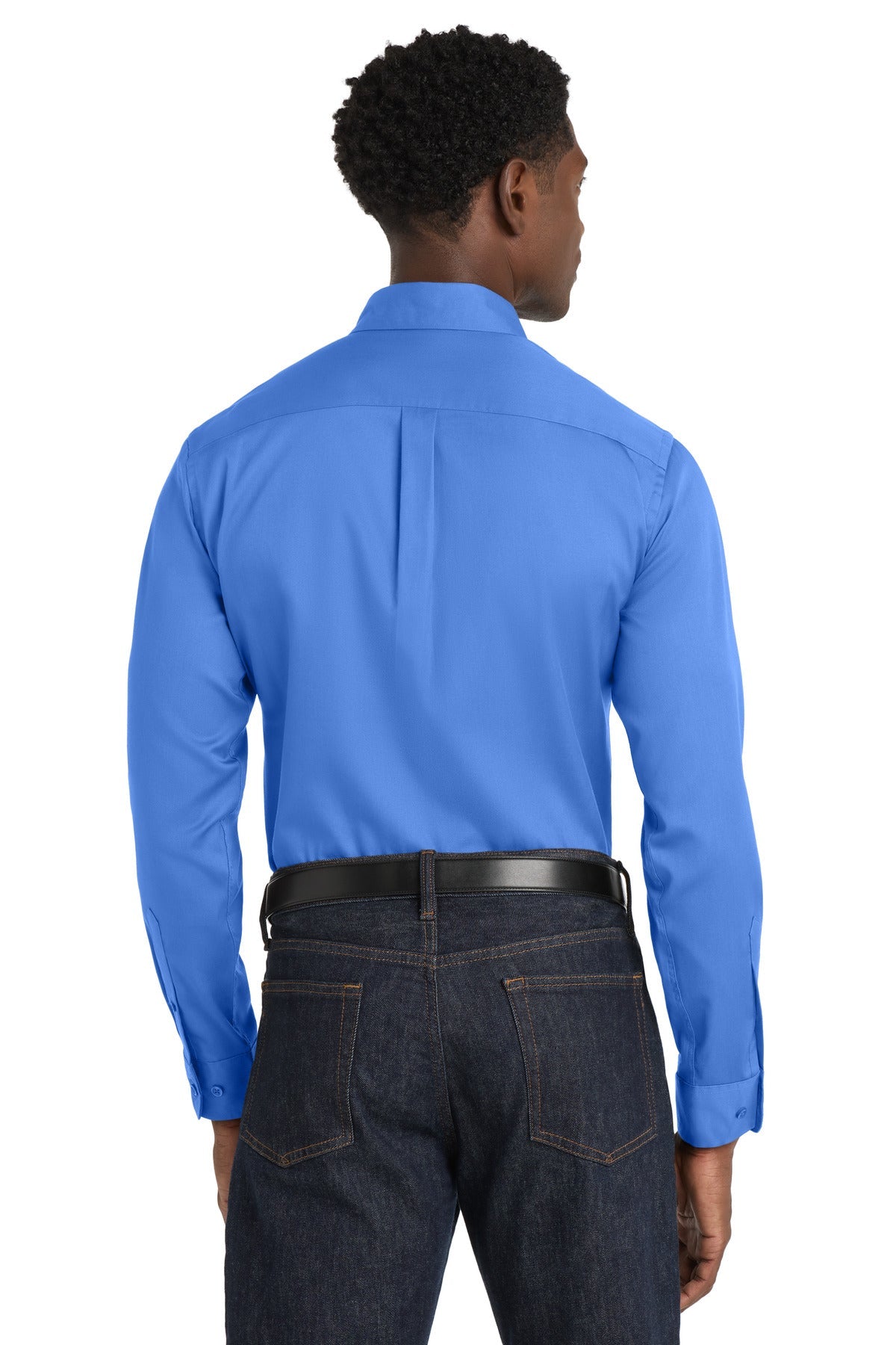UltramrnBl Port Authority Long Sleeve SuperPro React Twill Shirt. W808
