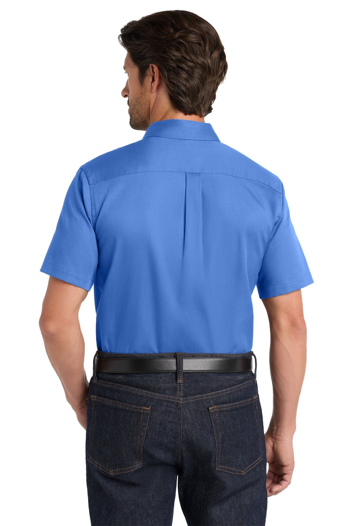 UltramrnBl Port Authority Short Sleeve SuperPro React Twill Shirt. W809