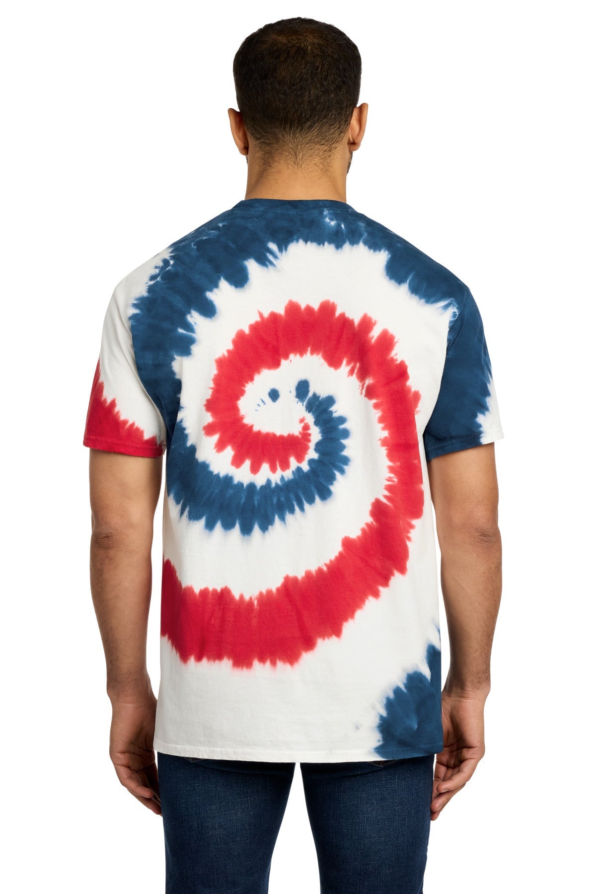 USA RAINBOW Port & Co Tie-Dye Tee. PC147