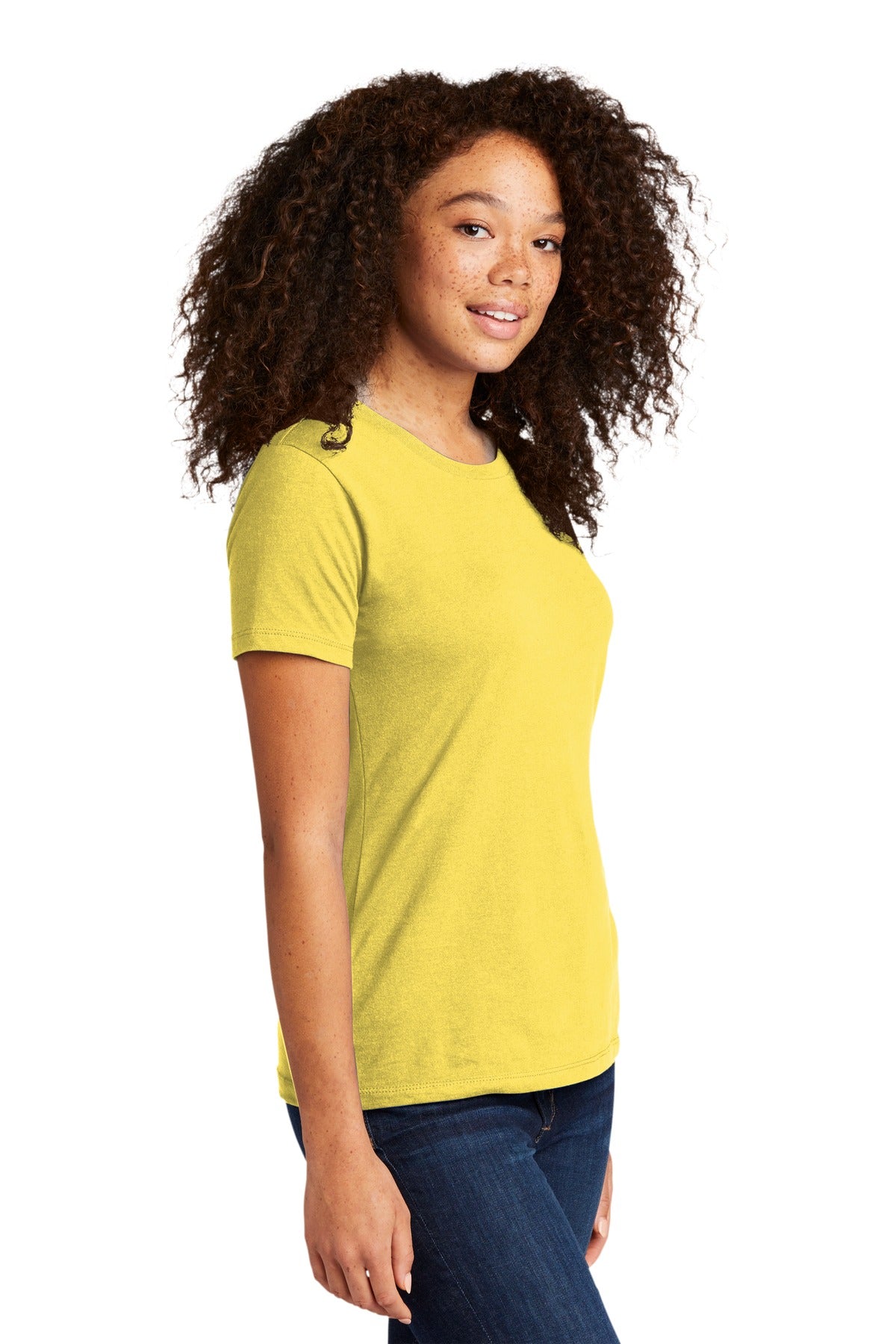 VibrantYlw Next Level Apparel Women's Cotton Tee. NL3900