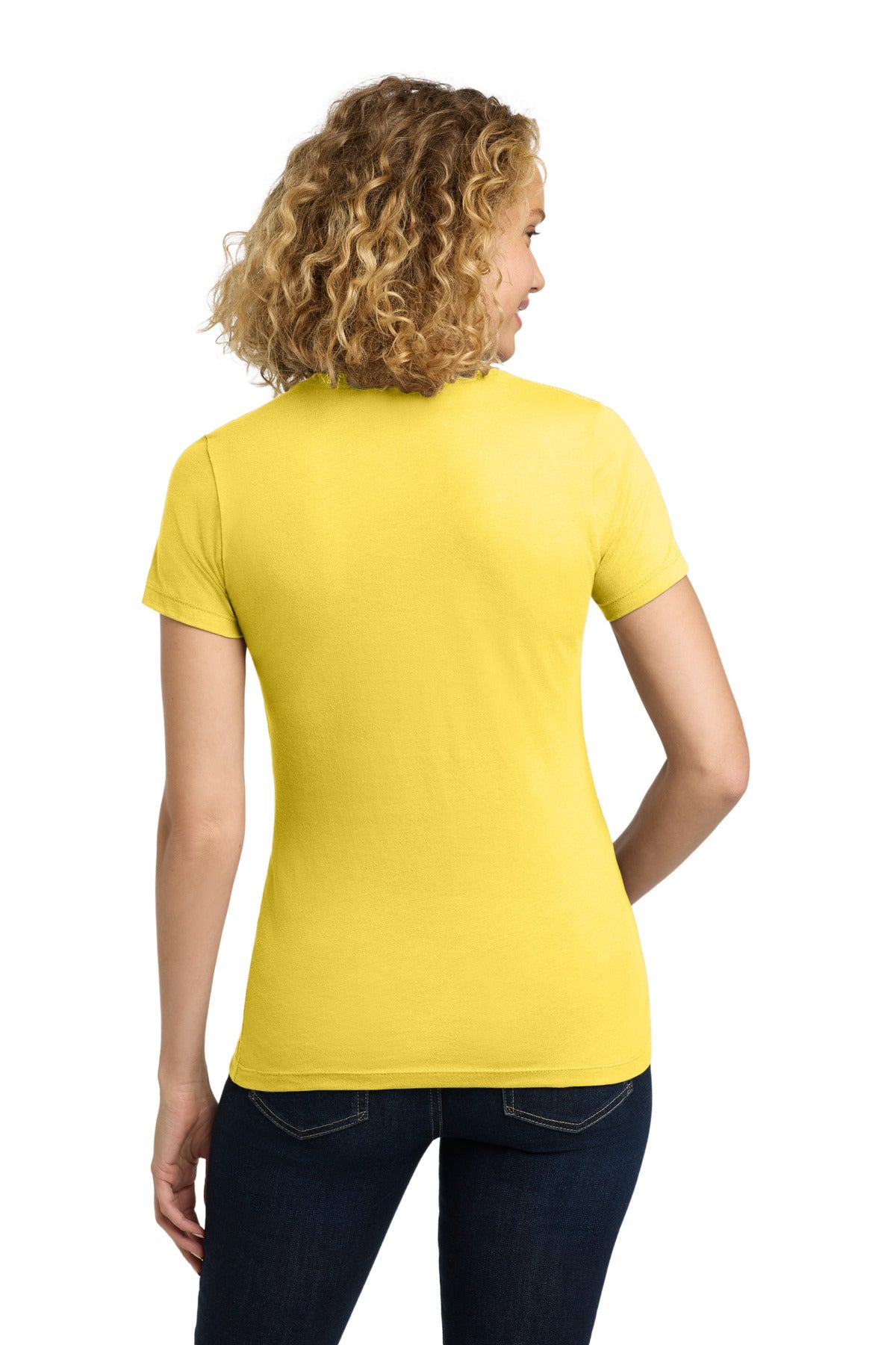 VibrantYlw Next Level Apparel Women's Cotton Tee. NL3900