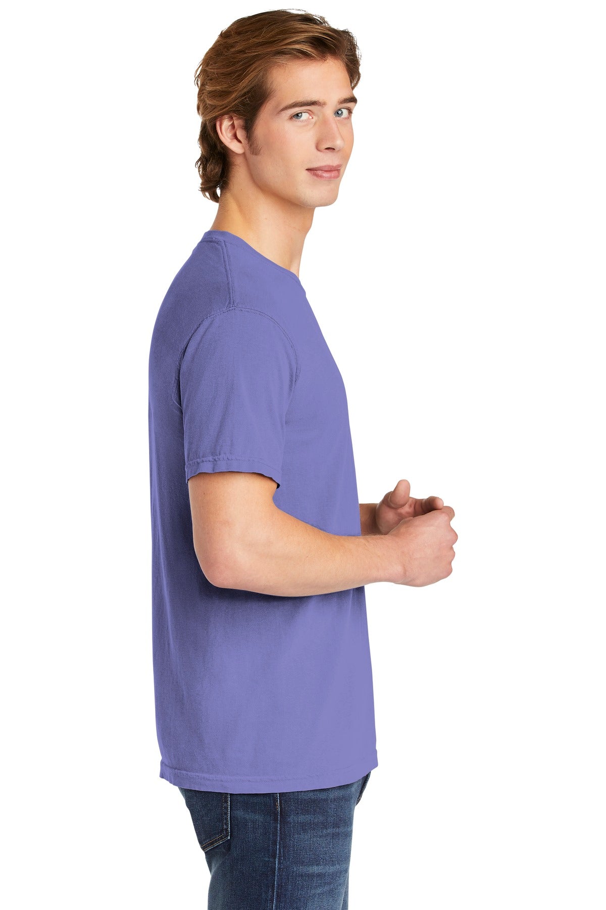 Violet COMFORT COLORS Heavyweight Ring Spun Tee. 1717