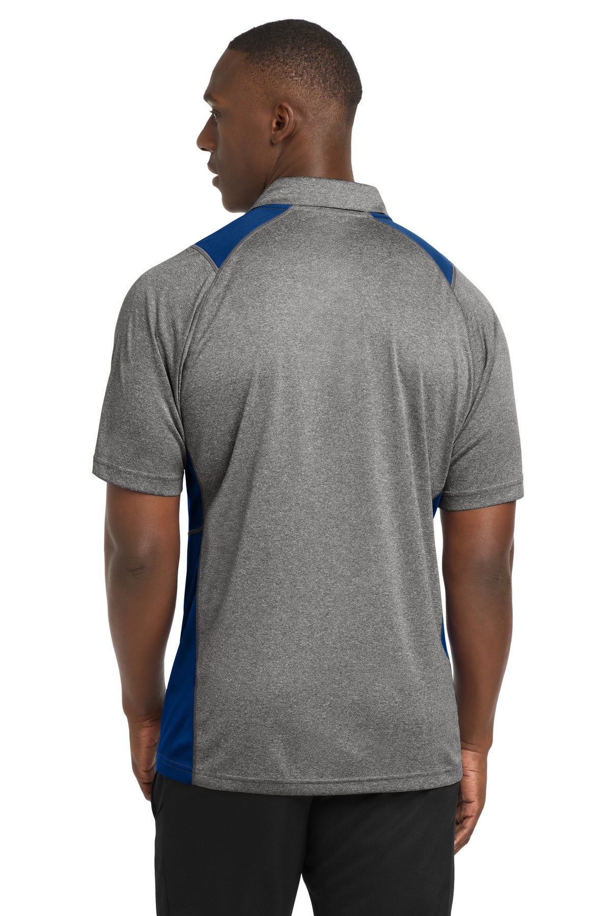 VtgHthr/Ry Sport-Tek Heather Colorblock Contender Polo. ST665