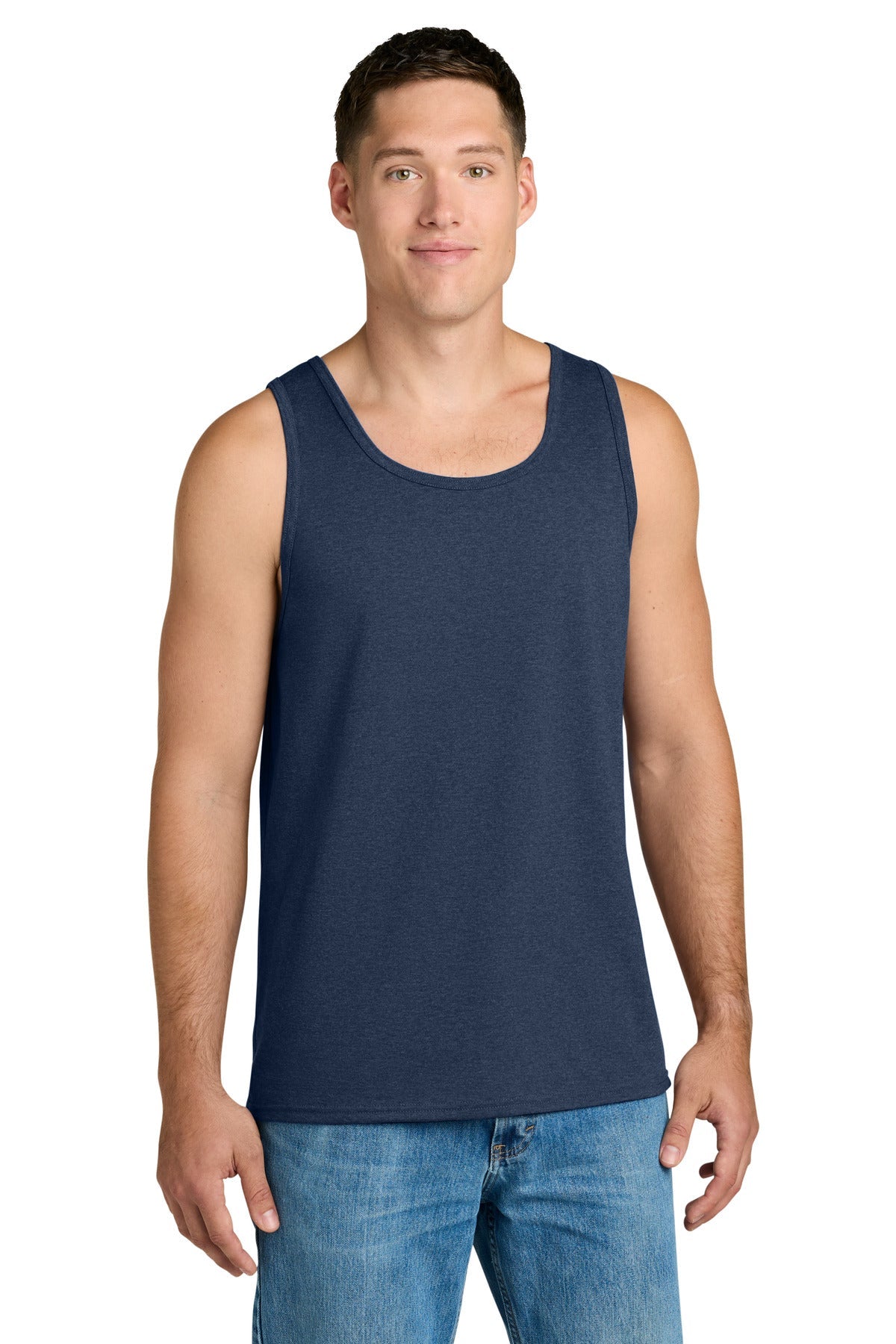VtgHtrNavy Jerzees Classics Unisex Cotton Tank 363TK