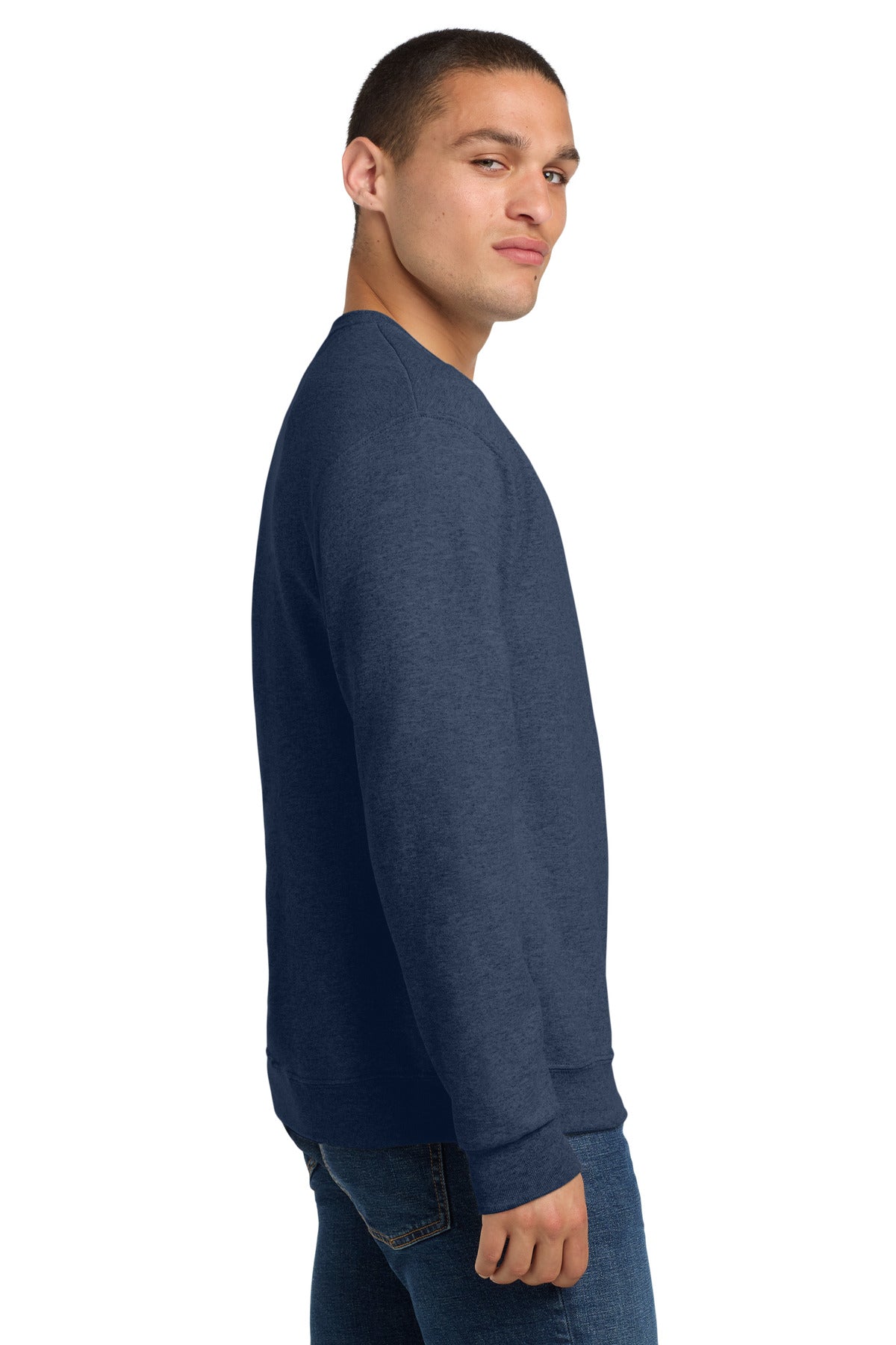 VtgHtrNavy Jerzees - NuBlend Crewneck Sweatshirt. 562M