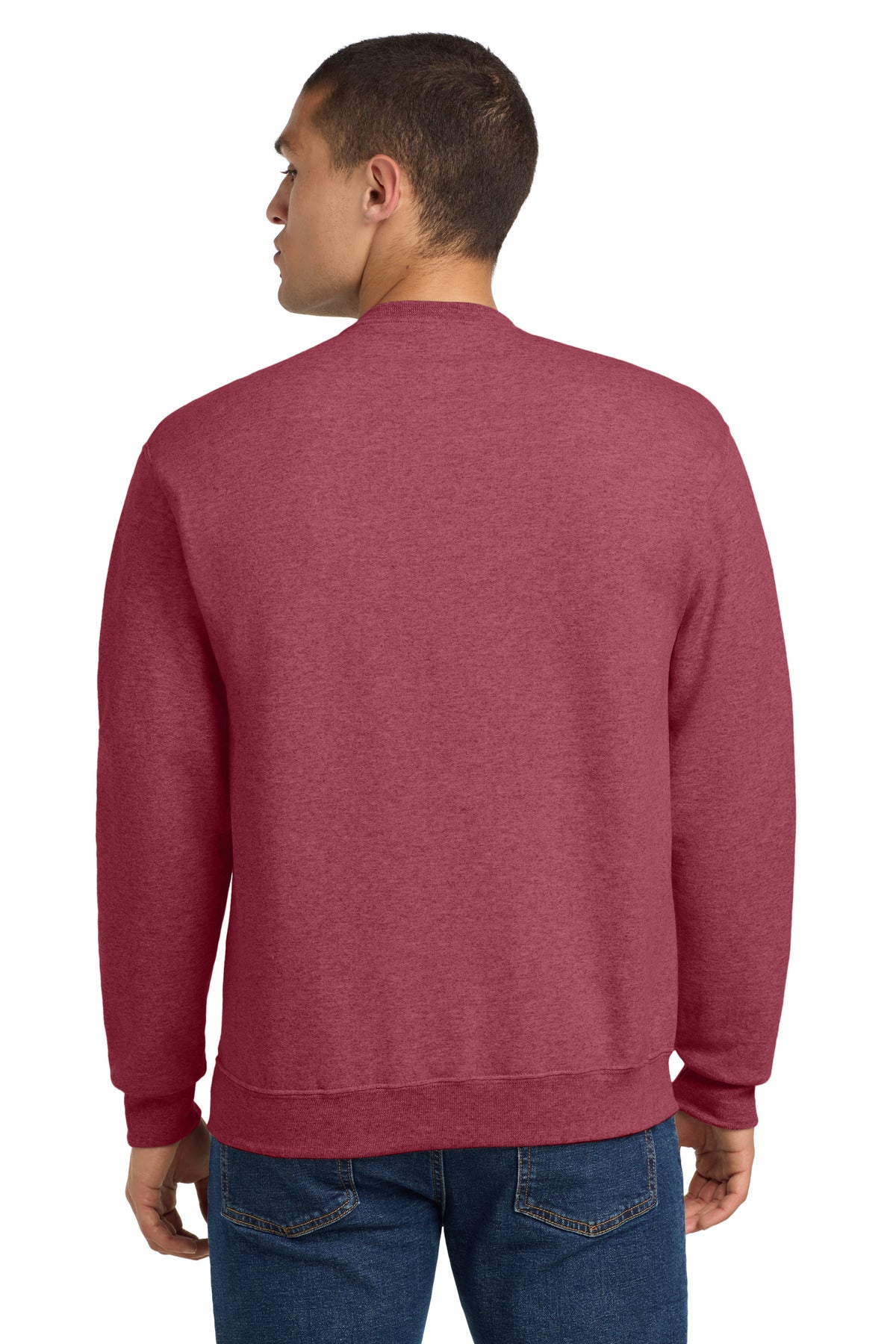 VtgHtrRed Jerzees - NuBlend Crewneck Sweatshirt. 562M